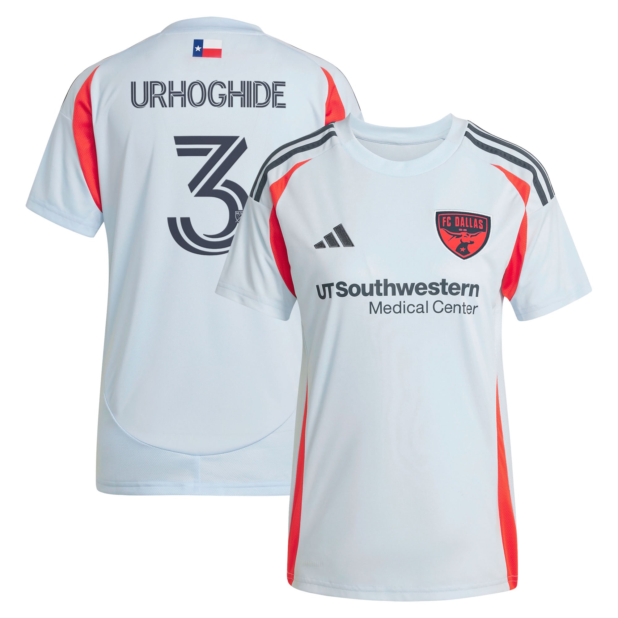 Osaze Urhoghide FC Dallas Women's 2025 The Inferno Kit Jersey - Light Blue