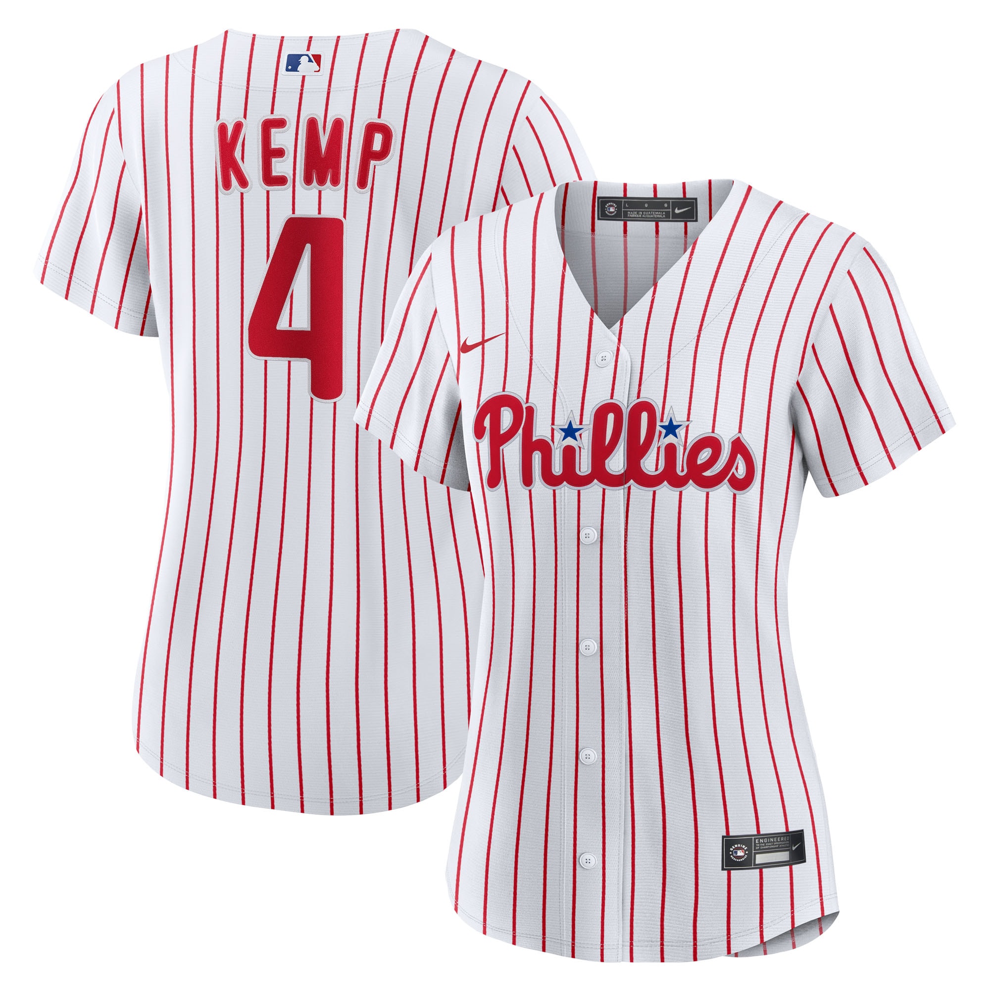 Otto Kemp Philadelphia Phillies Women's Home Jersey - White