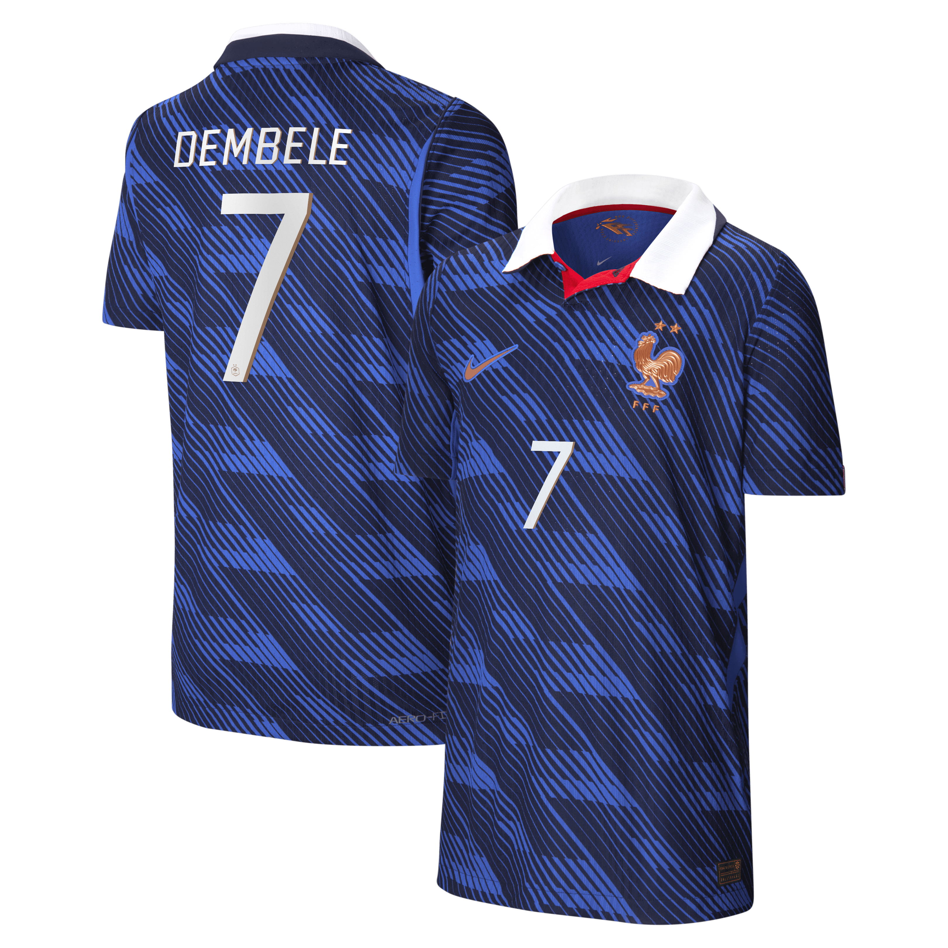 Ousmane Dembélé France National Team Youth 2026 Home Match Jersey - Blue