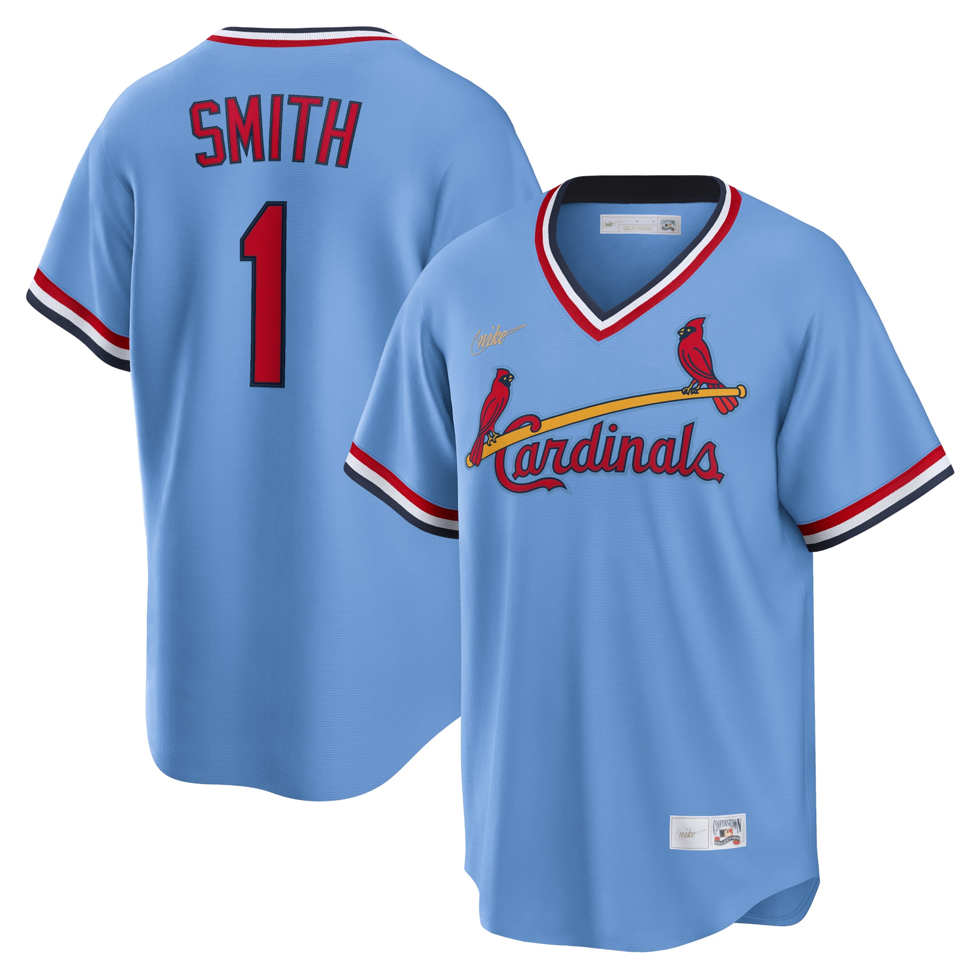 Ozzie Smith St. Louis Cardinals Road Cooperstown Collection Player Jersey