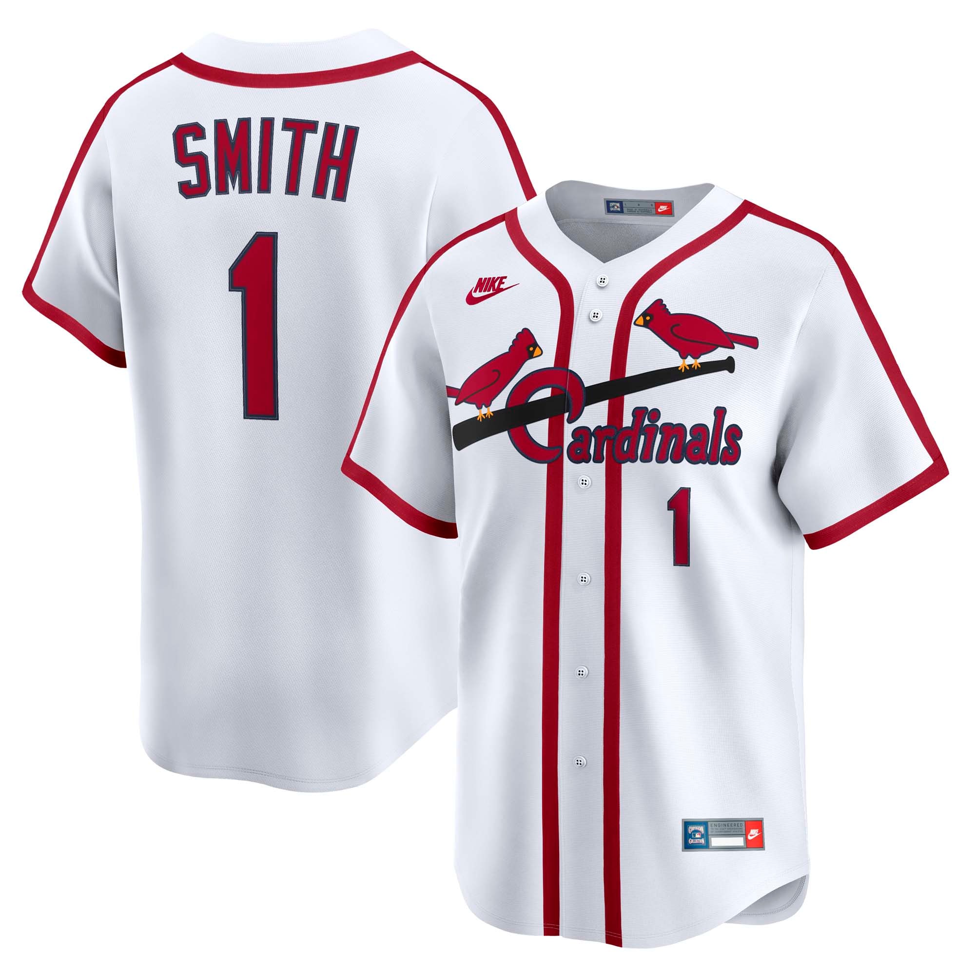 Ozzie Smith St. Louis Cardinals Throwback Cooperstown Collection Limited Jersey