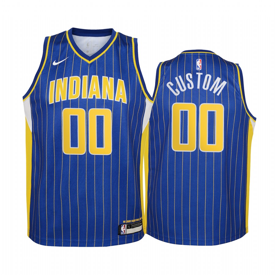 Pacers Blue Custom Jersey - Nike - Personalized Edition