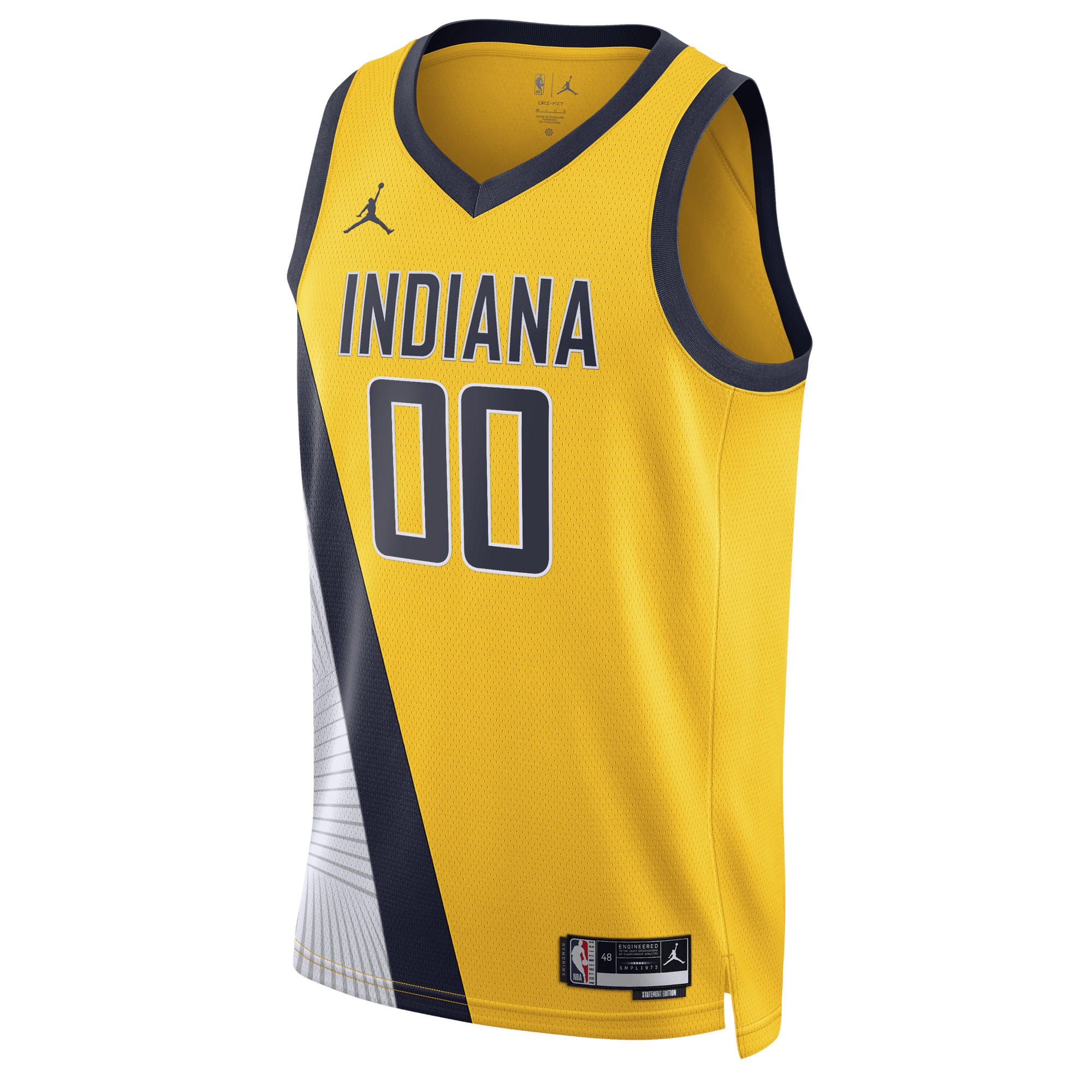 Alternative view of Pacers Gold Personalized Jersey - Jordan Indiana Pacers Gold Jersey
