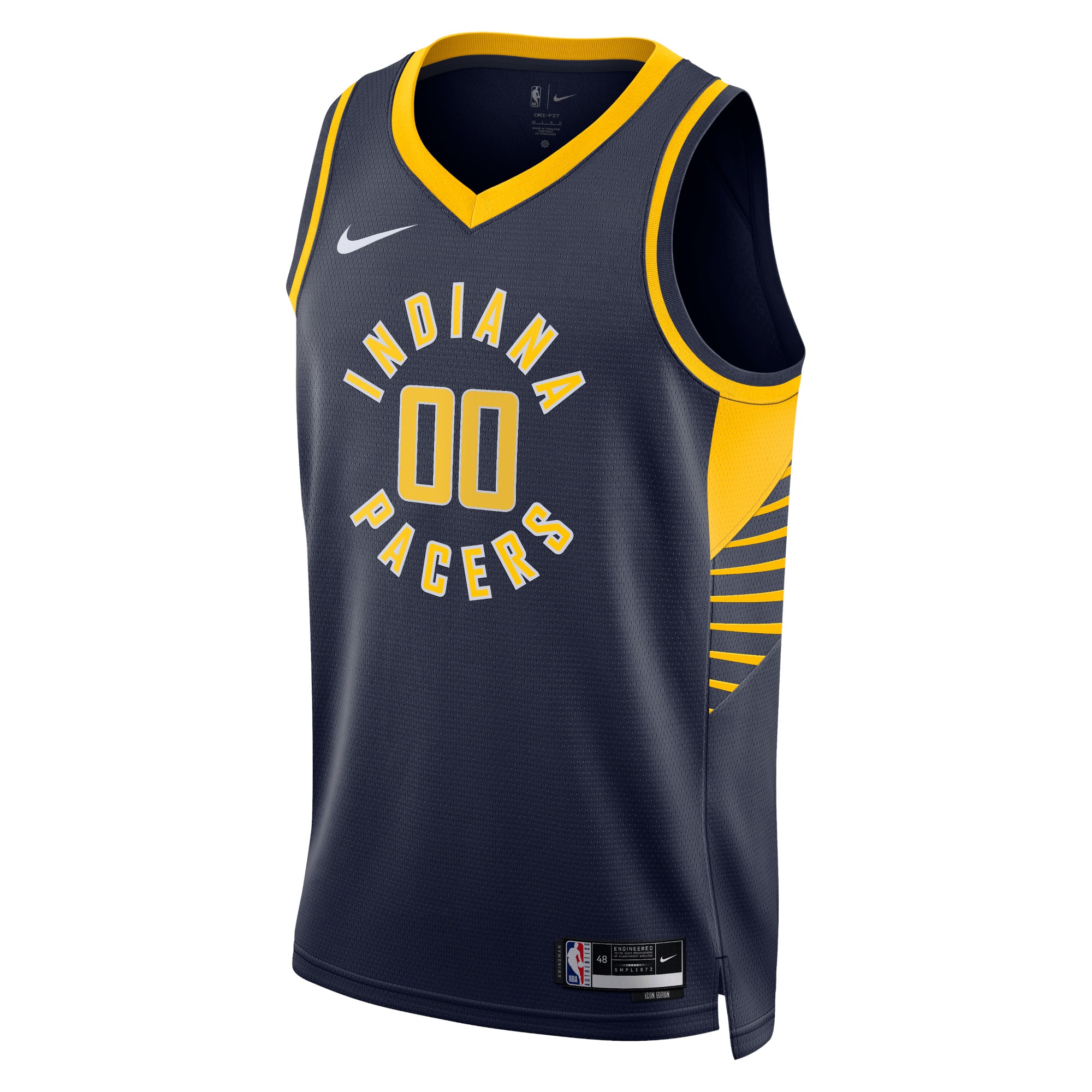 Alternative view of Pacers Navy Custom Jersey nike icon - Nike Pacers Navy Custom Jersey