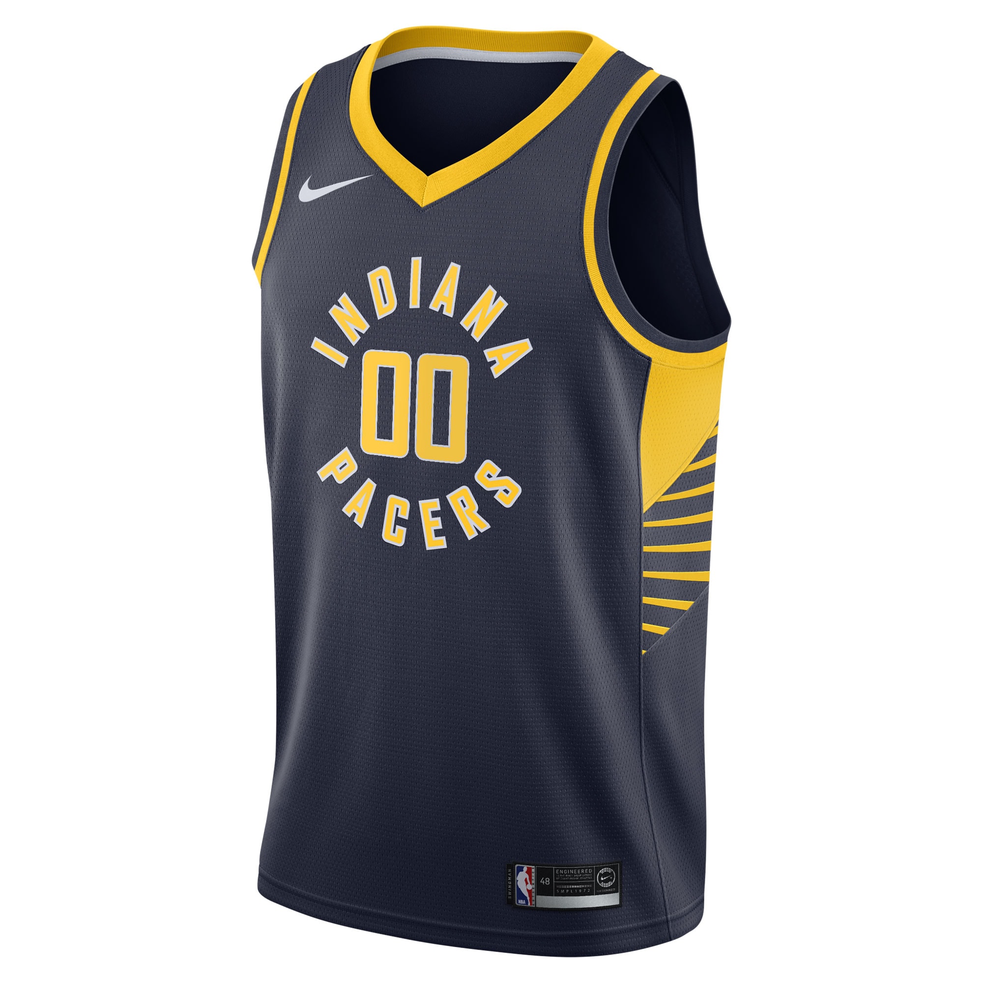 Alternative view of Pacers Navy Swingman Jersey - Nike - Custom Edition