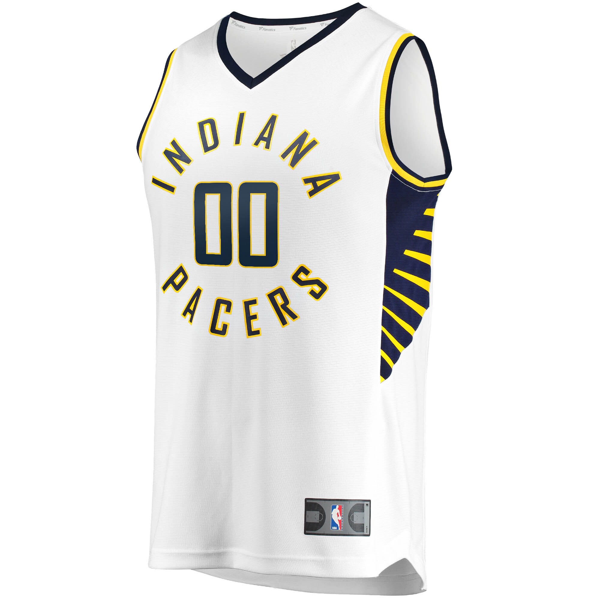 Alternative view of Pacers White Custom Jersey - Fanatics Pacers White Jersey - Custom