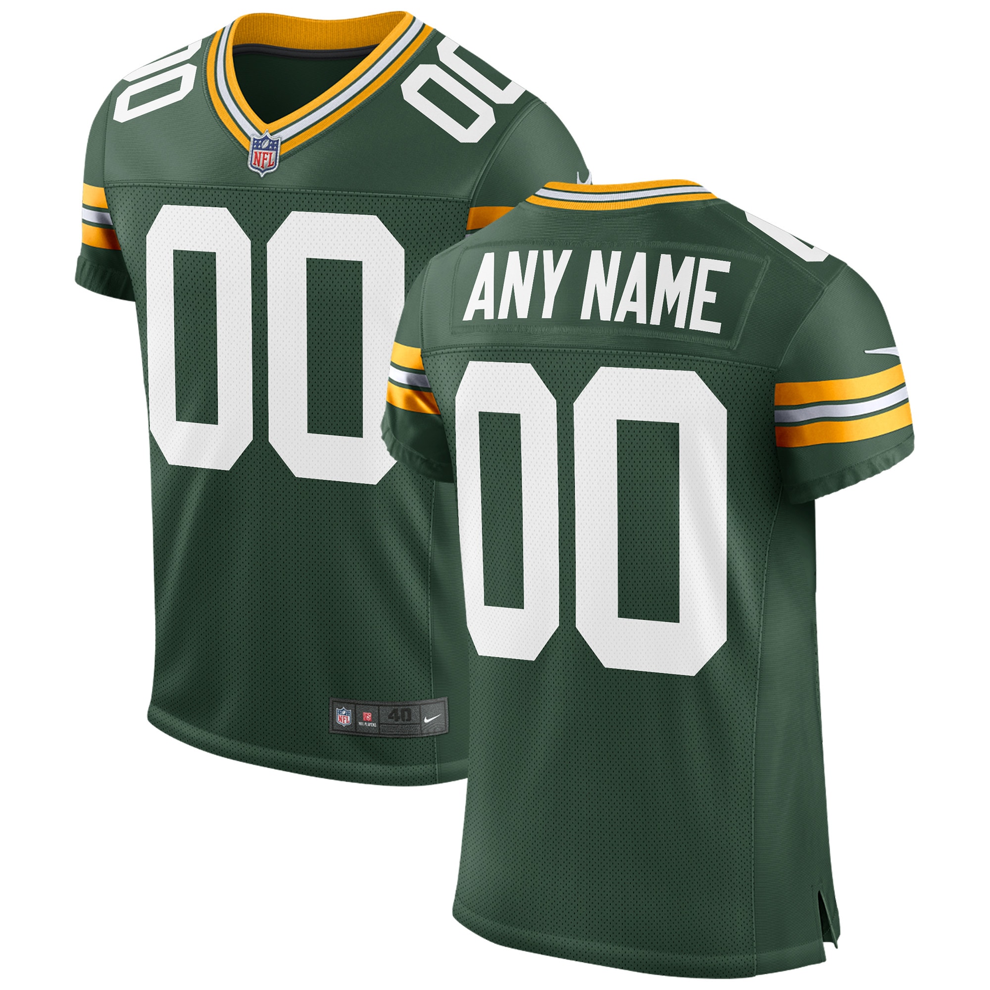 Packers Green Custom Jersey nike - Nike Packers Green Custom Jersey
