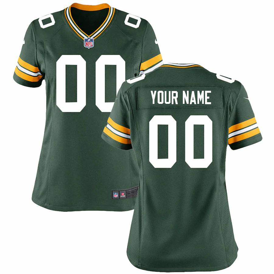 Packers Green Women’s Custom Jersey - Nike - Personalized NFL
