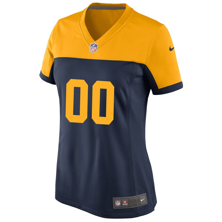 Alternative view of Packers Navy Gold Jersey - Nike Packers Navy Gold Custom Jersey
