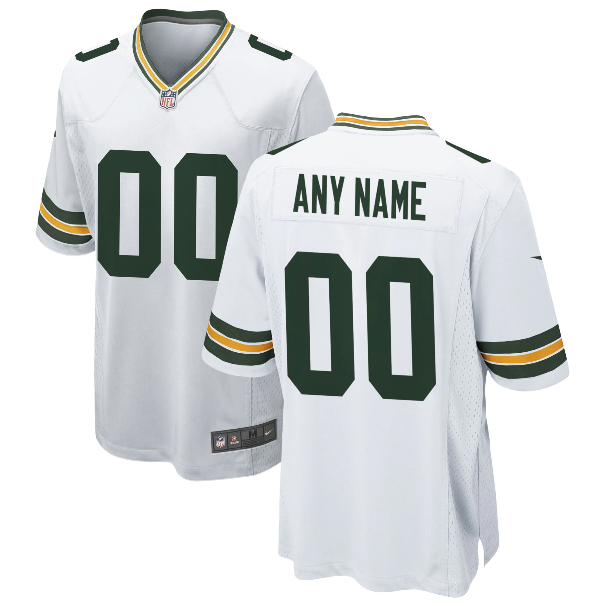 Alternative view of Packers White Custom Jersey - Nike - Personalized NFL Style