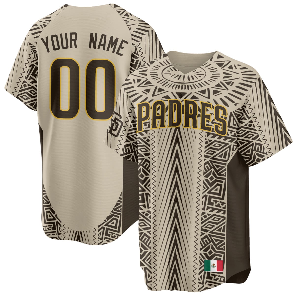 Padres Mexican Heritage Jersey - Nike - Custom Baseball Style