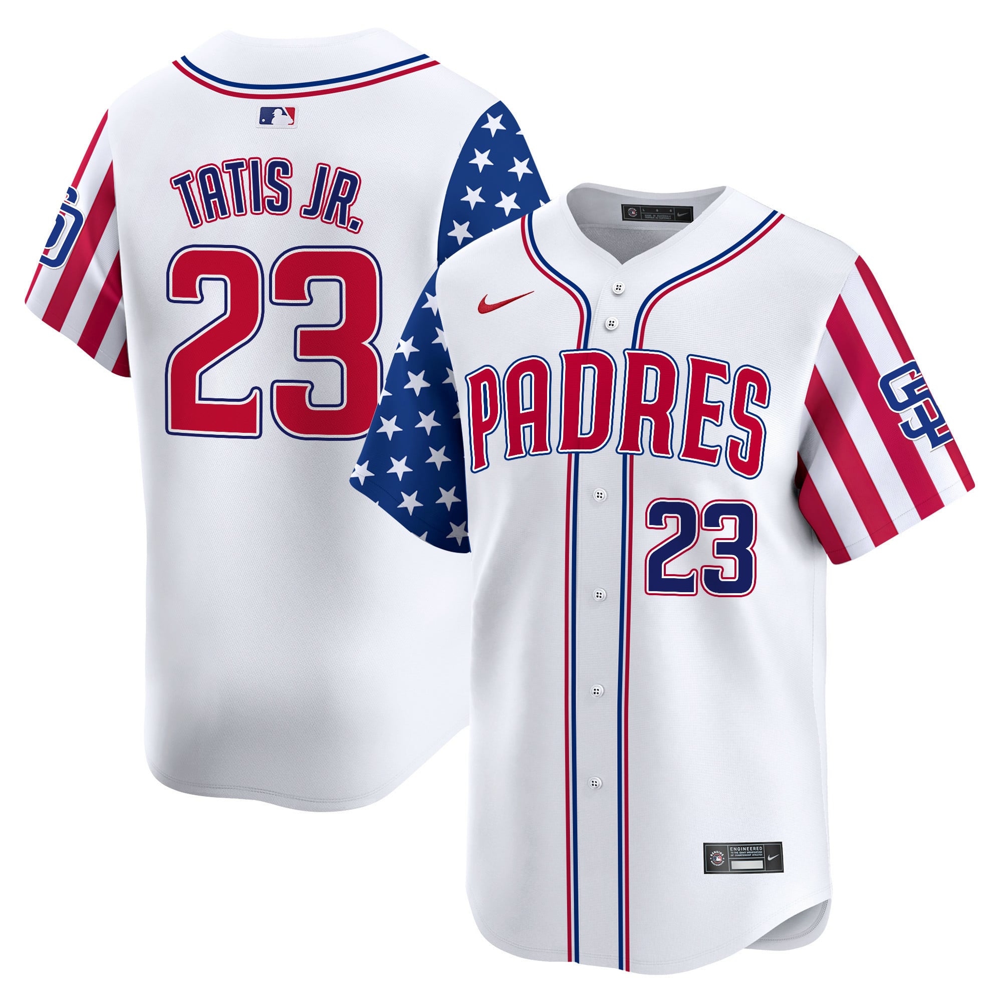 Padres Tatis Jr. Patriotic Jersey - Nike Padres Tatis Jr. #23 Jersey