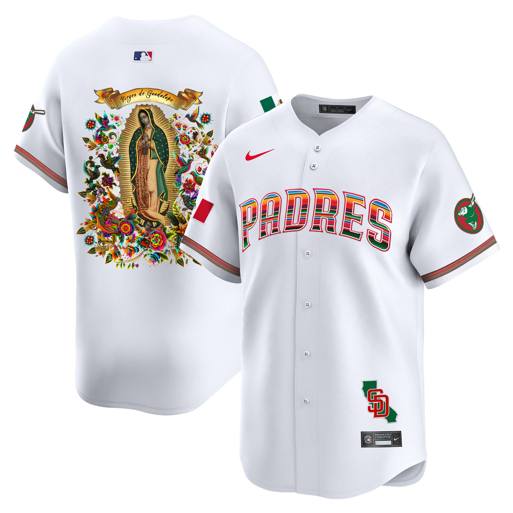 Padres Virgen Guadalupe Jersey - Nike Padres Virgen de Guadalupe