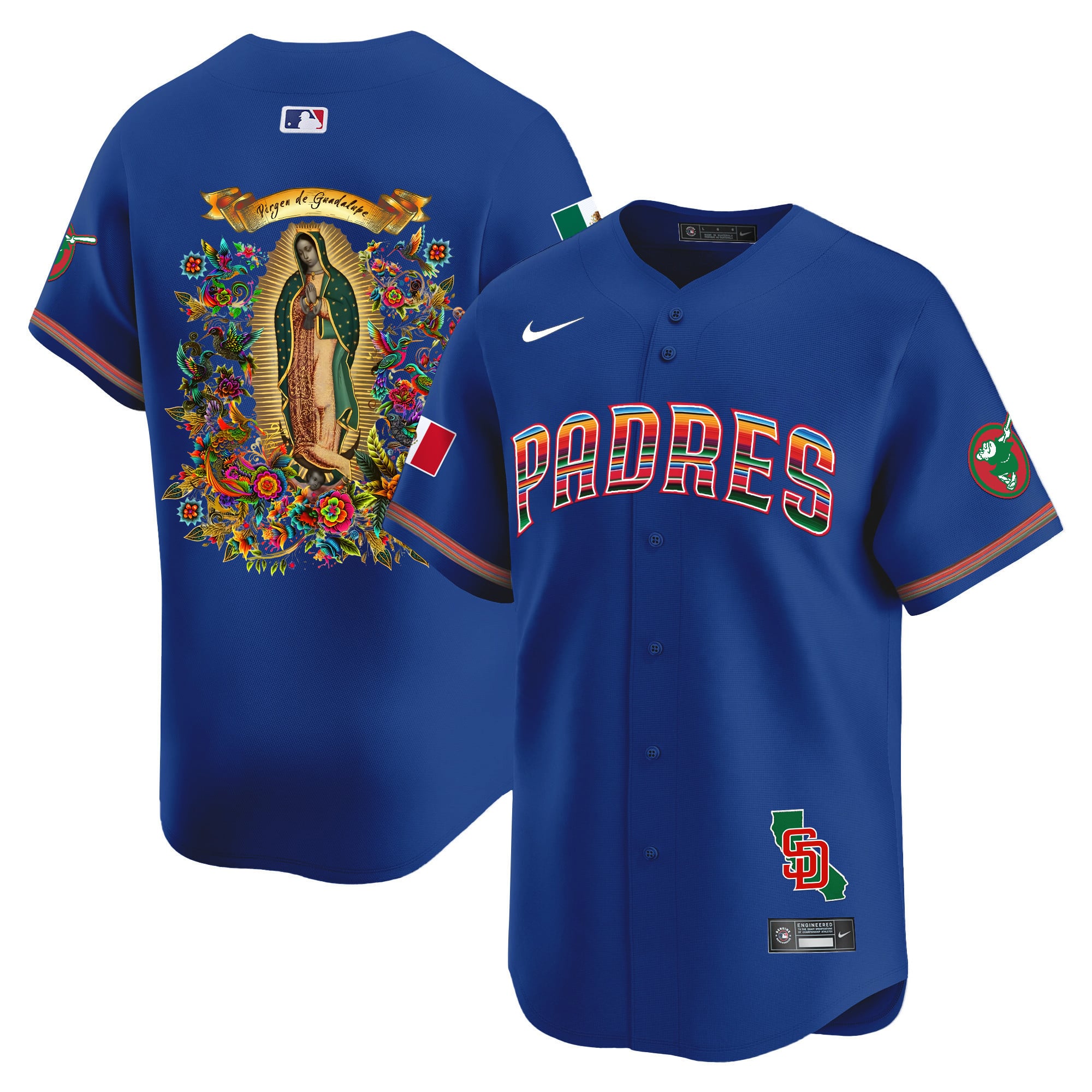 Alternative view of Padres Virgen Guadalupe Jersey - Nike Padres Virgen de Guadalupe