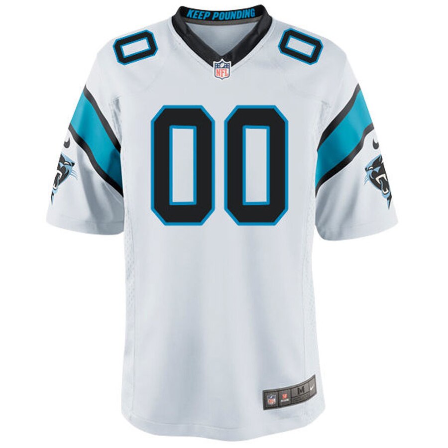 Alternative view of Panthers White Custom Jersey nike - Nike Panthers White Custom Jersey