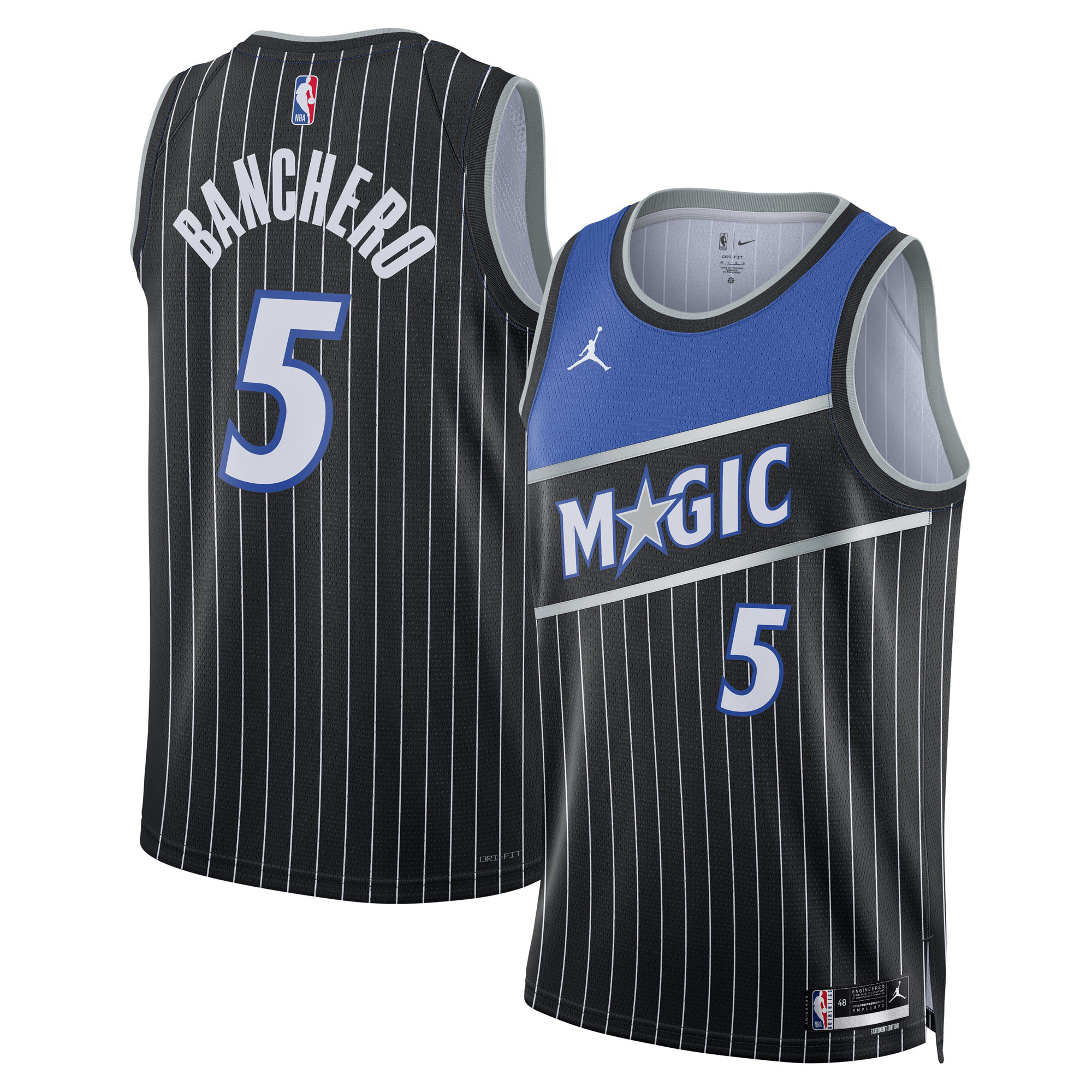 Paolo Banchero Orlando Magic Jordan Brand Unisex Swingman Jersey - Statement Edition - Black