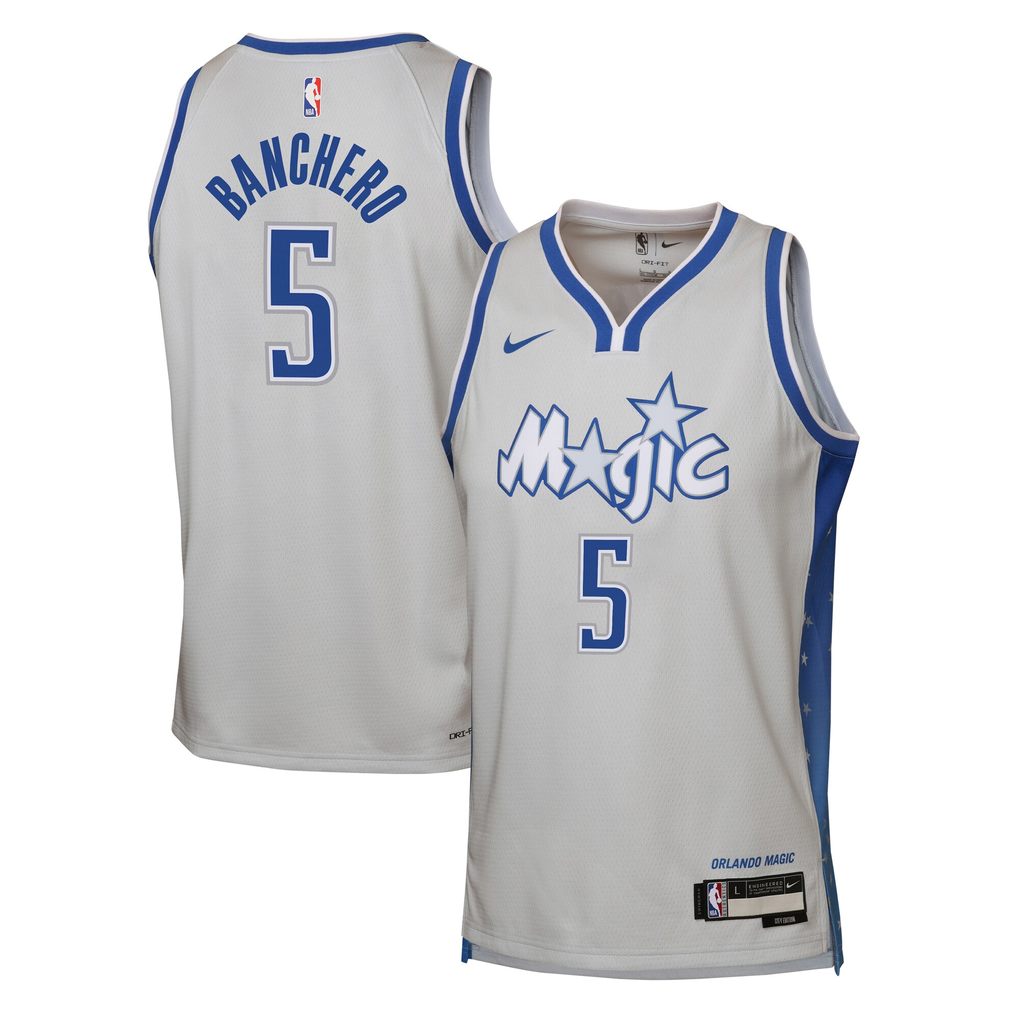 Paolo Banchero Orlando Magic Youth 2025/26 City Edition Swingman Jersey - Silver
