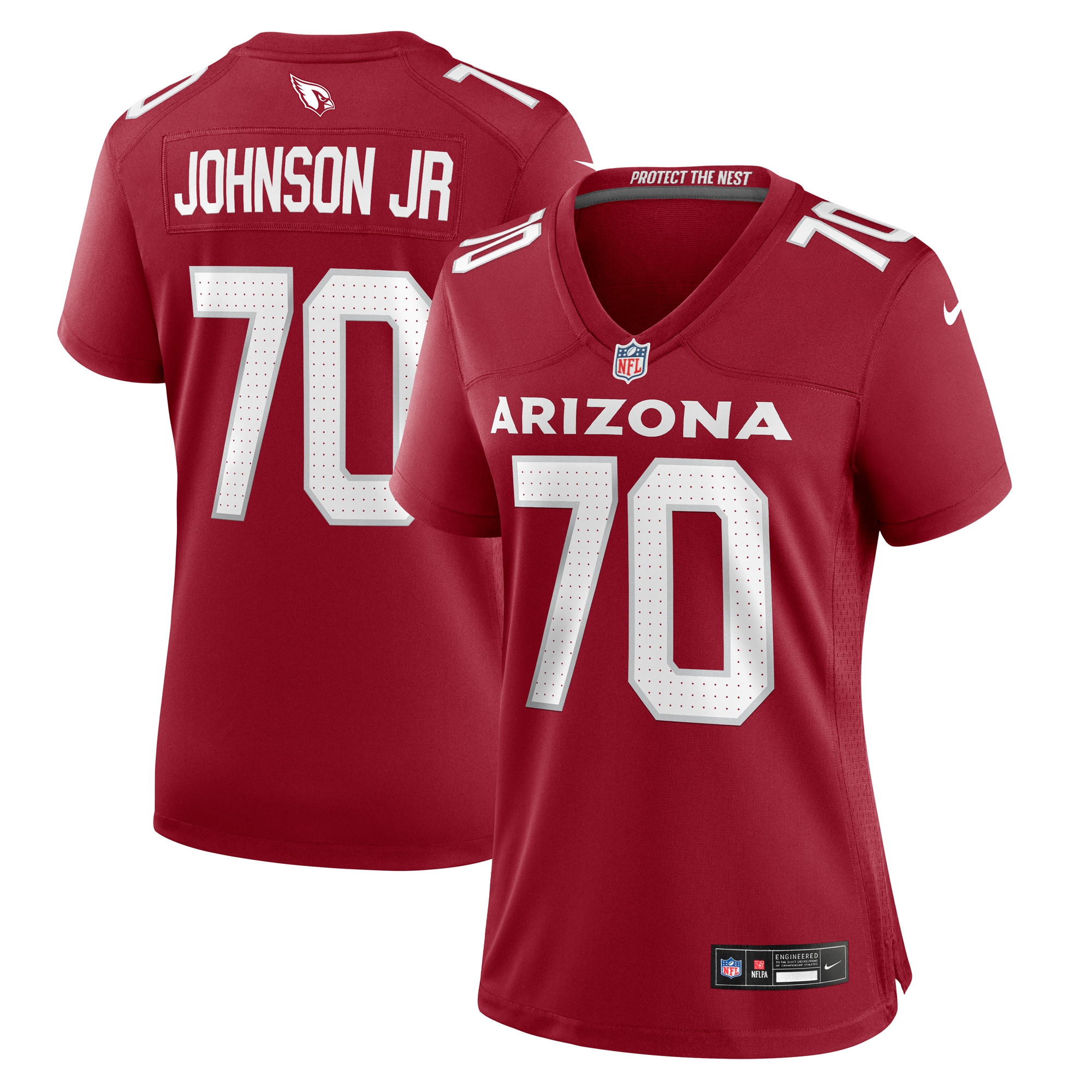 Paris Johnson Jr. Arizona Cardinals Women's Game Jersey - Cardinal