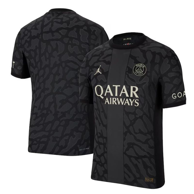 Paris Saint-Germain 2023/24 Third Kit - Premium Customizable Anthracite Jersey