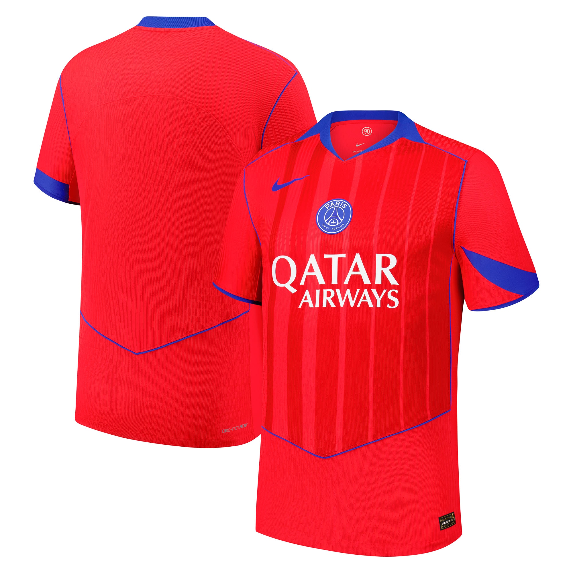 Paris Saint-Germain 2025/26 Match Third Total 90 Jersey - Red