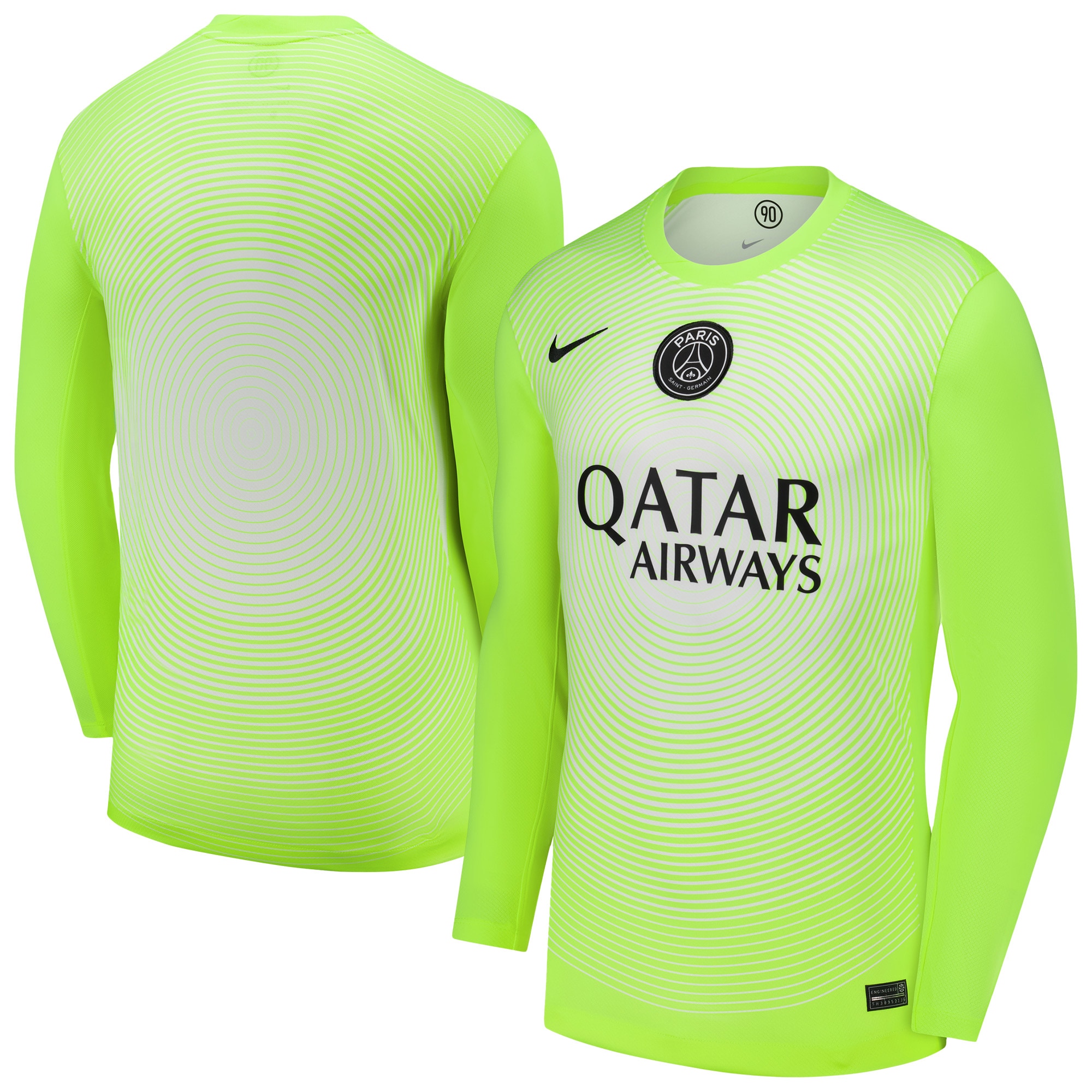 Paris Saint-Germain 2025/26 Third Goalkeeper Long Sleeve Jersey - Neon Green