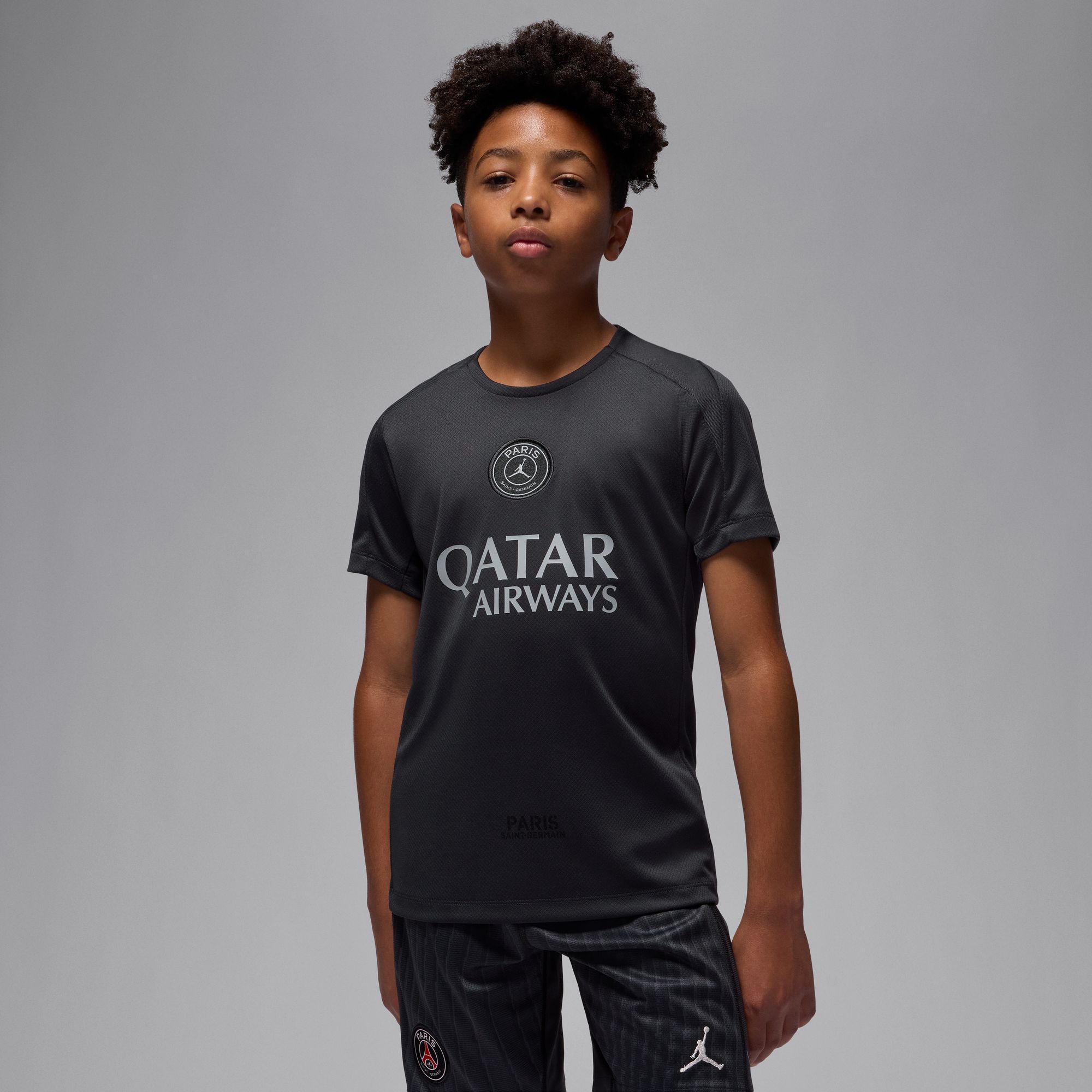 Paris Saint-Germain Jordan Brand Youth 2025/26 Strike Fourth Training Top - Black