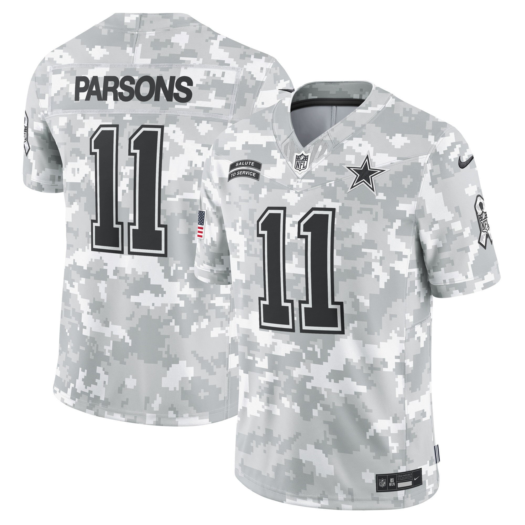 Parsons Cowboys Camo Jersey - Nike Parsons #11 Cowboys Camo Salute to