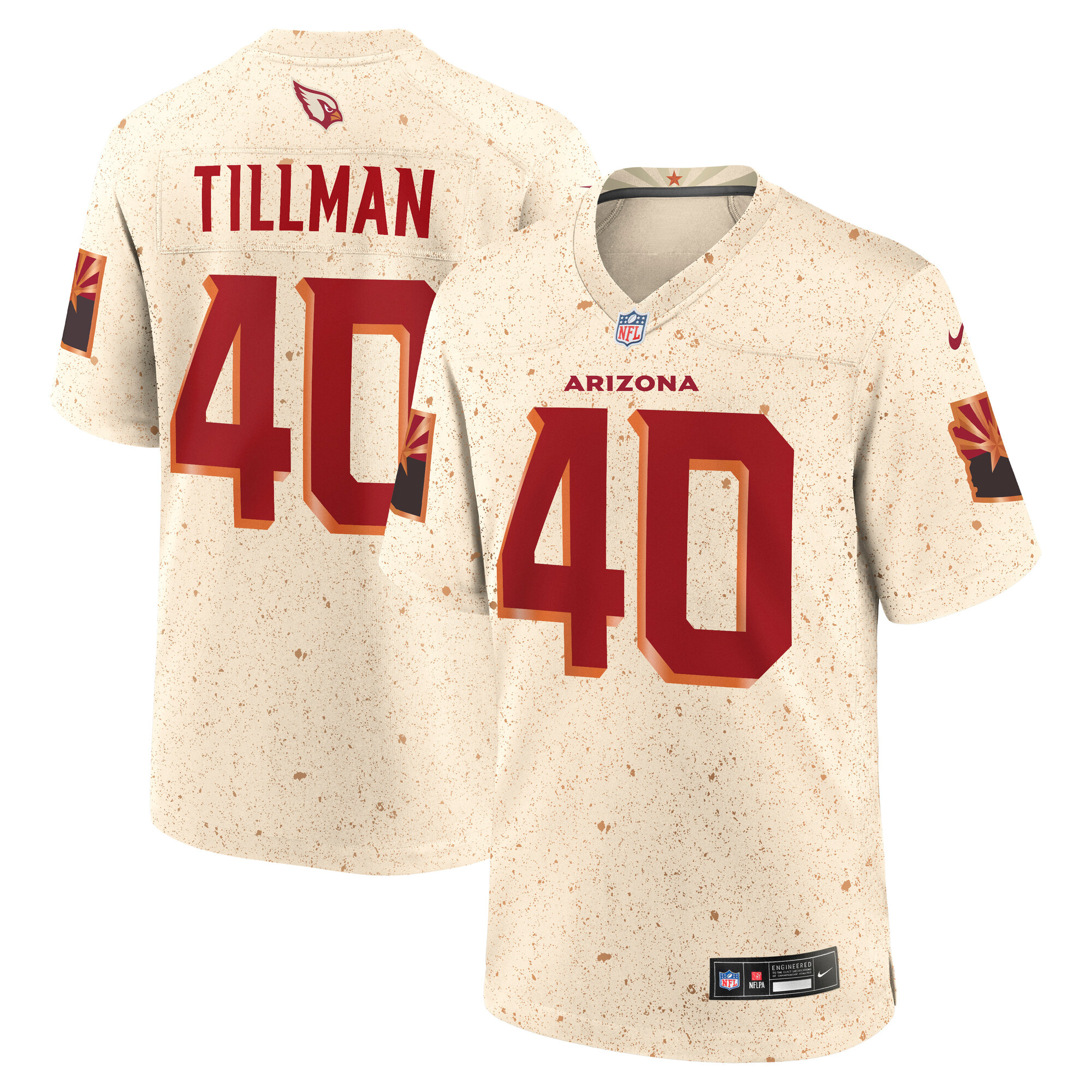 Pat Tillman Arizona Cardinals 2025 Rivalries Collection Retired Player Game Jersey - Natural