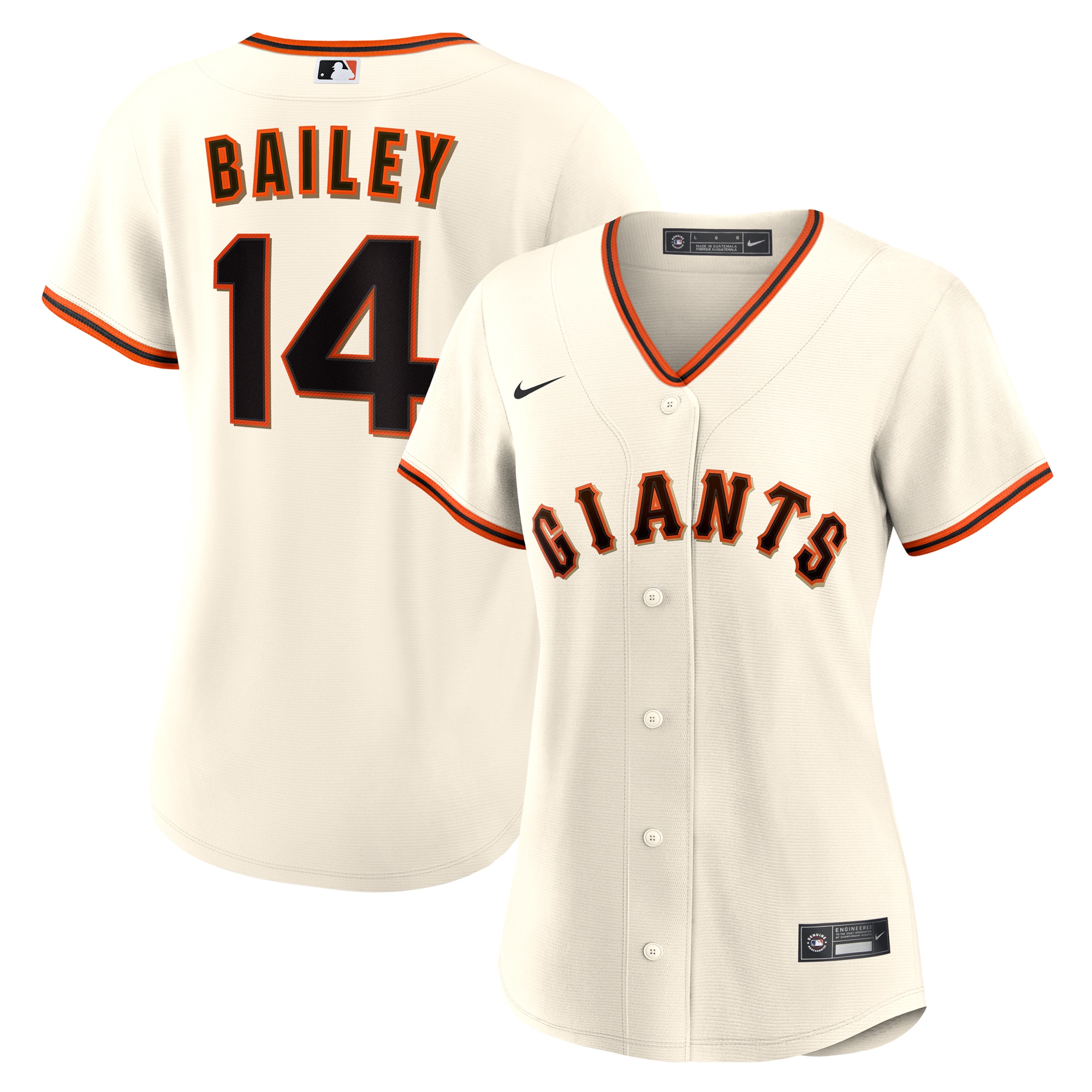 Patrick Bailey San Francisco Giants Women's Home Jersey - Cream