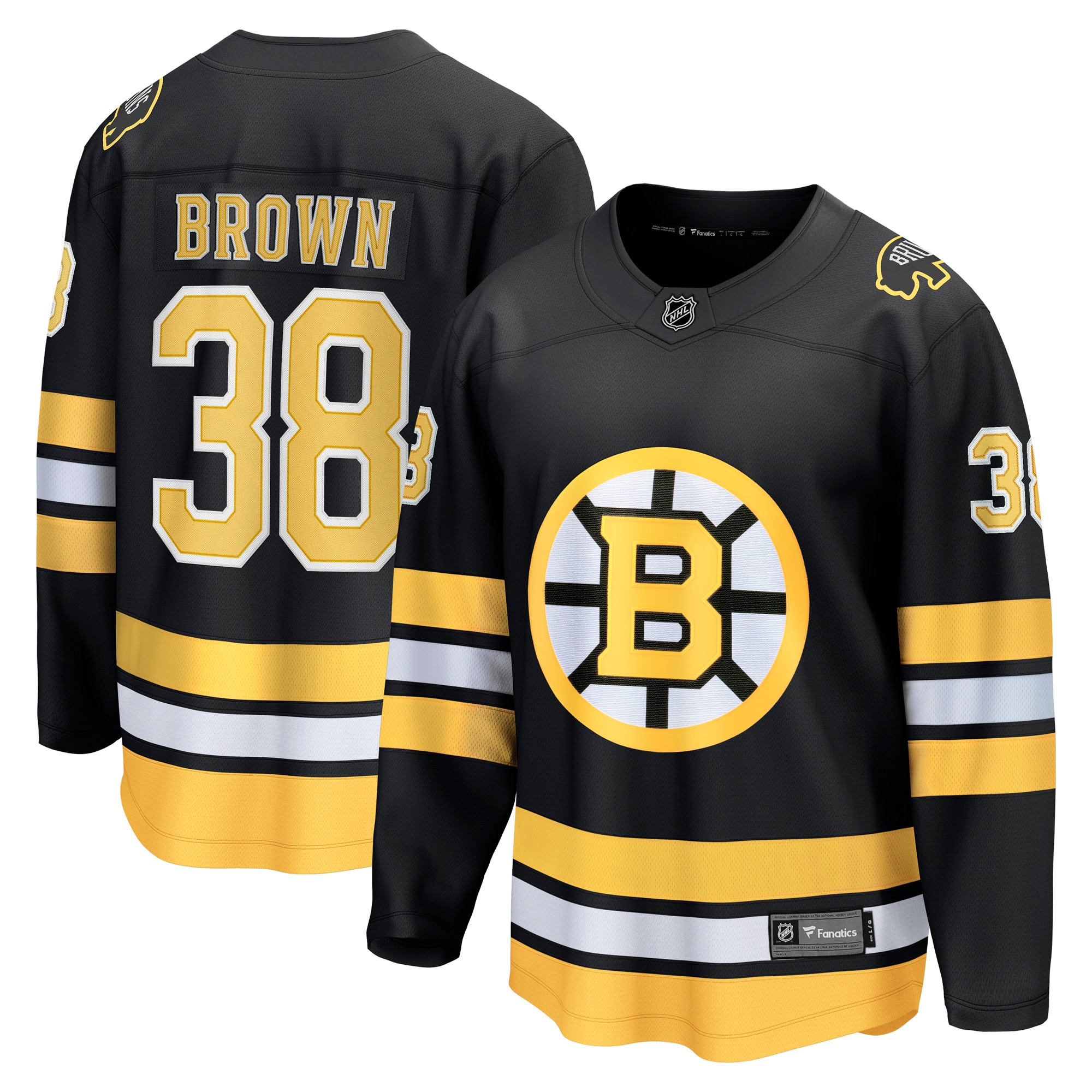 Patrick Brown Boston Bruins Fanatics Home Breakaway Player Jersey - Black