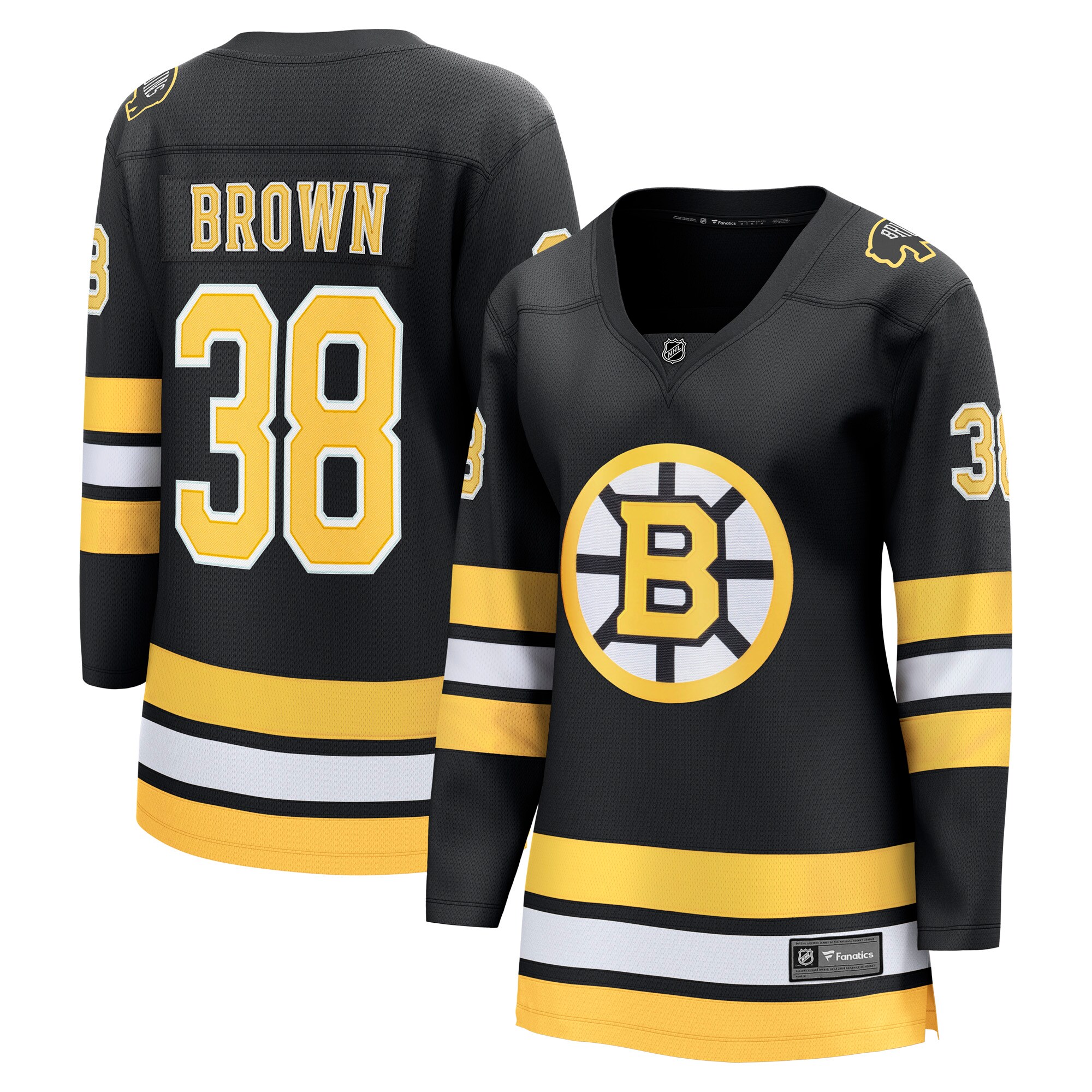 Patrick Brown Boston Bruins Fanatics Women's Home Breakaway Player Jersey - Black