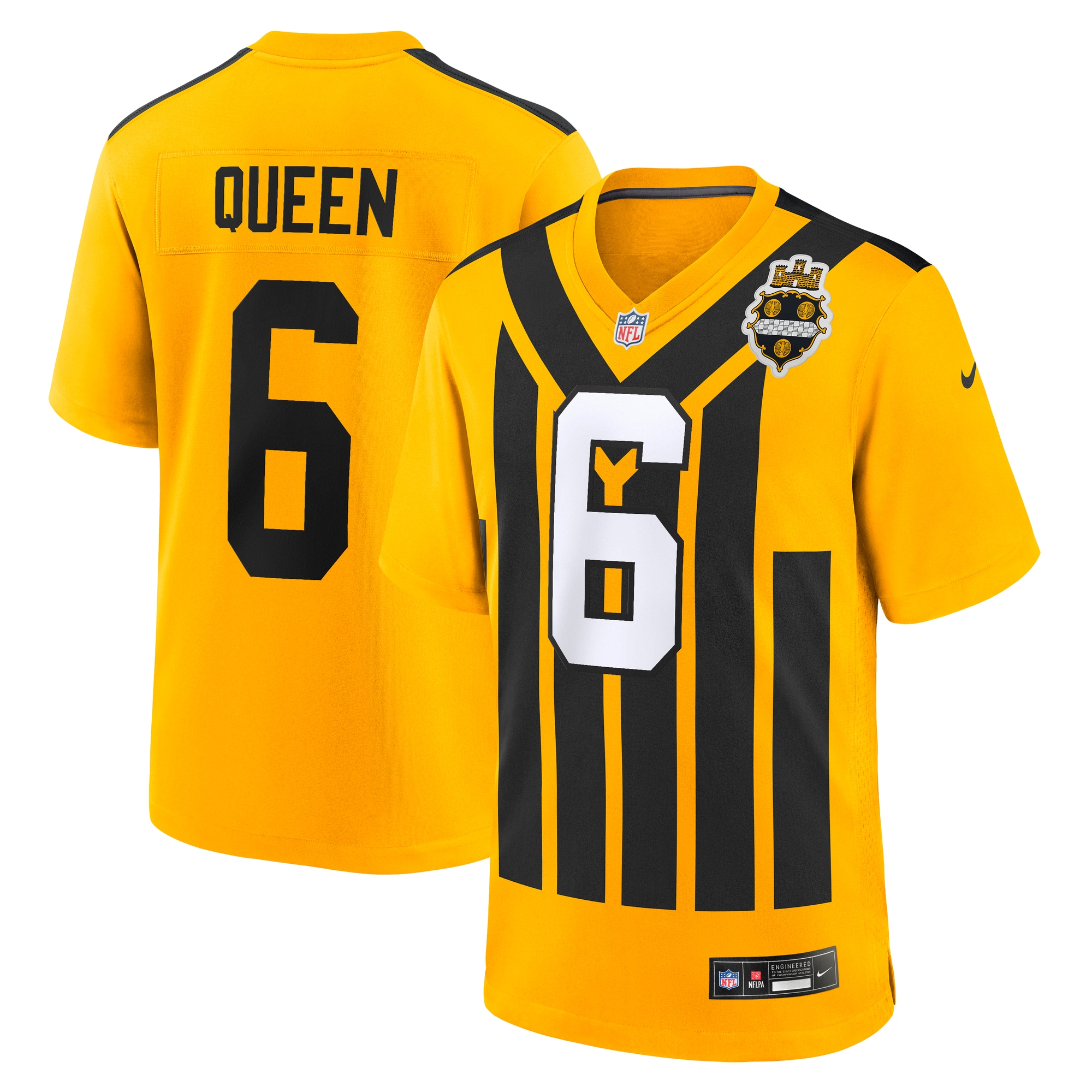 Patrick Queen Pittsburgh Steelers Alternate 1933 Throwback Game Jersey
