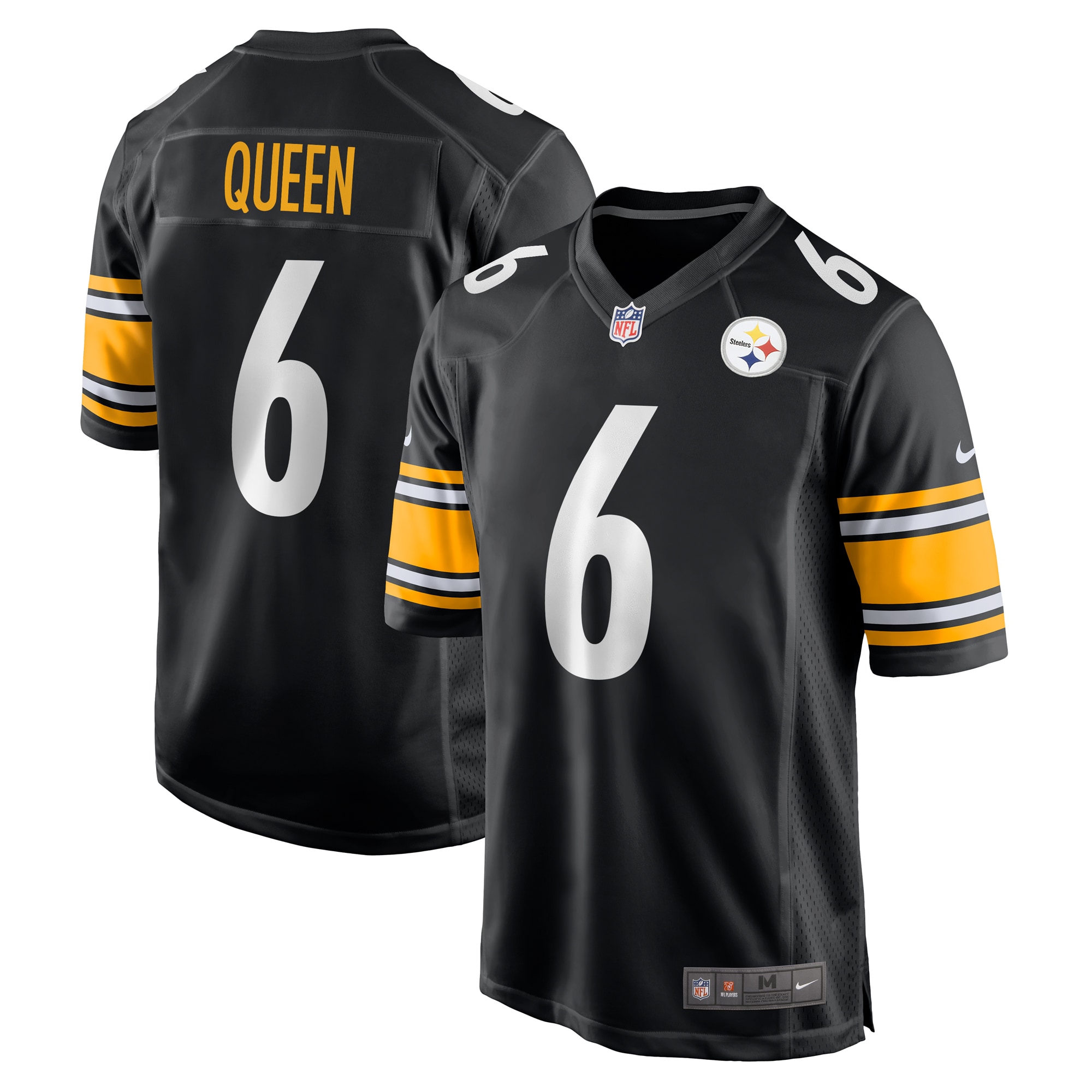 Patrick Queen Pittsburgh Steelers Game Player Jersey