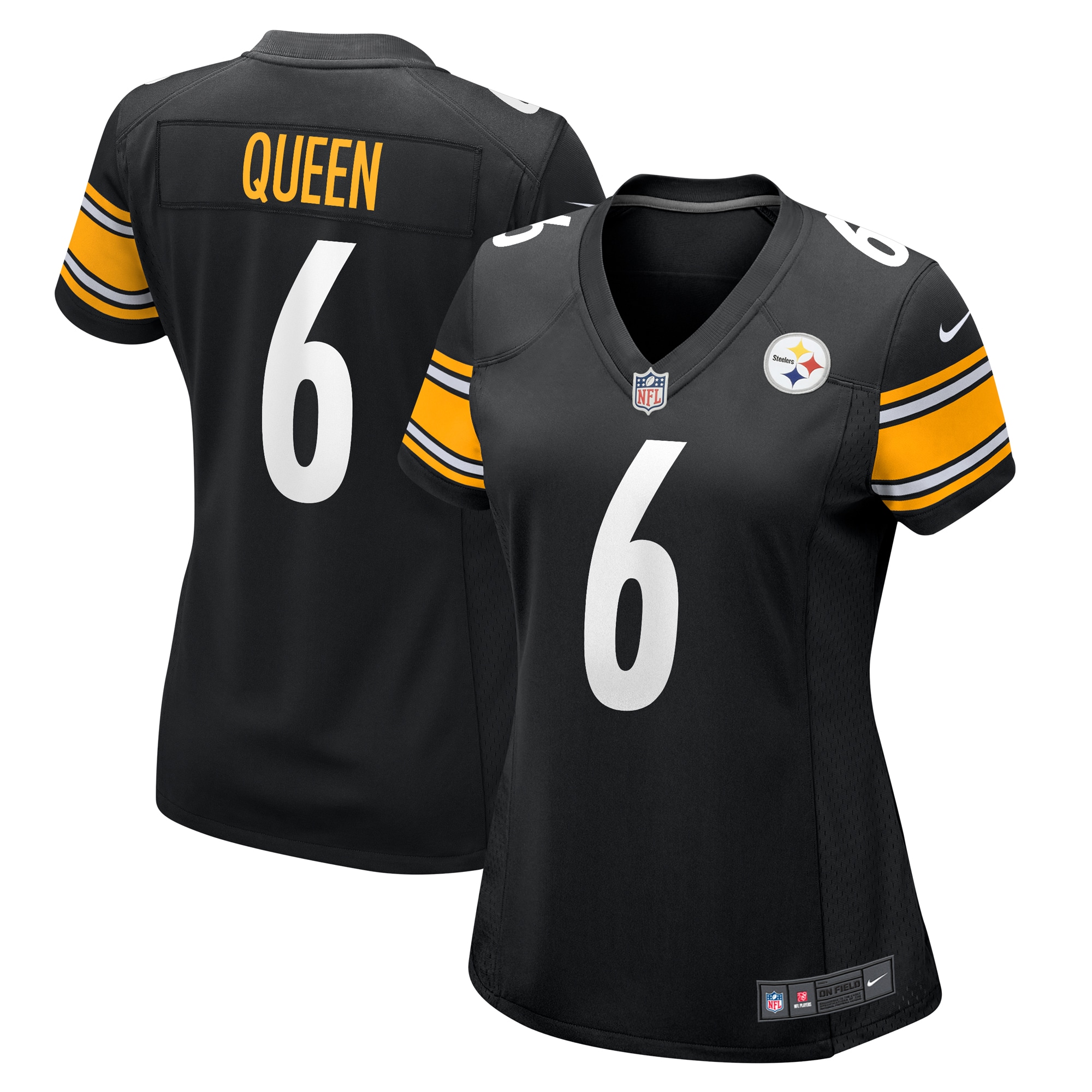 Patrick Queen Pittsburgh Steelers Women's Game Player Jersey - Black