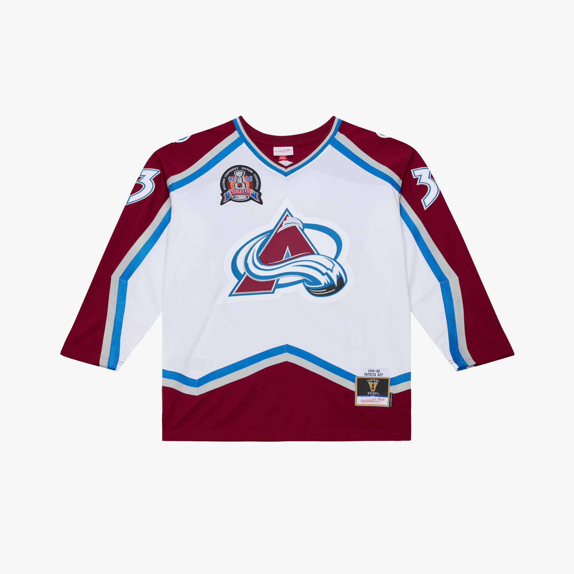 Patrick Roy Colorado Avalanche 1995 Power Play Jersey - White