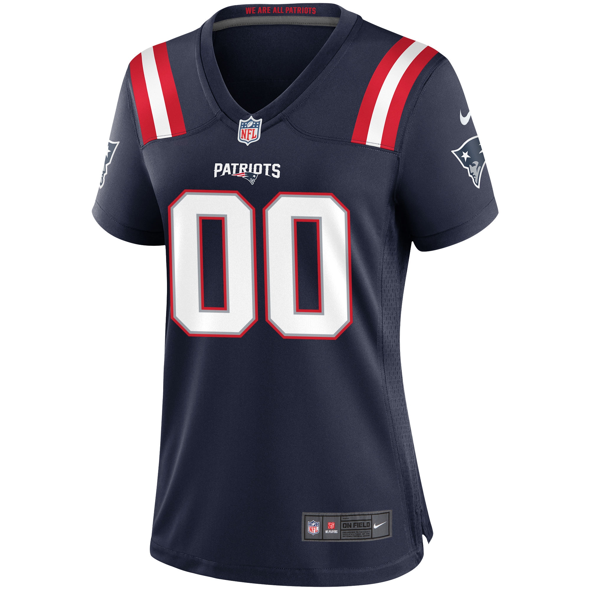 Alternative view of Patriots Navy Blue Custom Jersey - Nike - Personalize Yours!