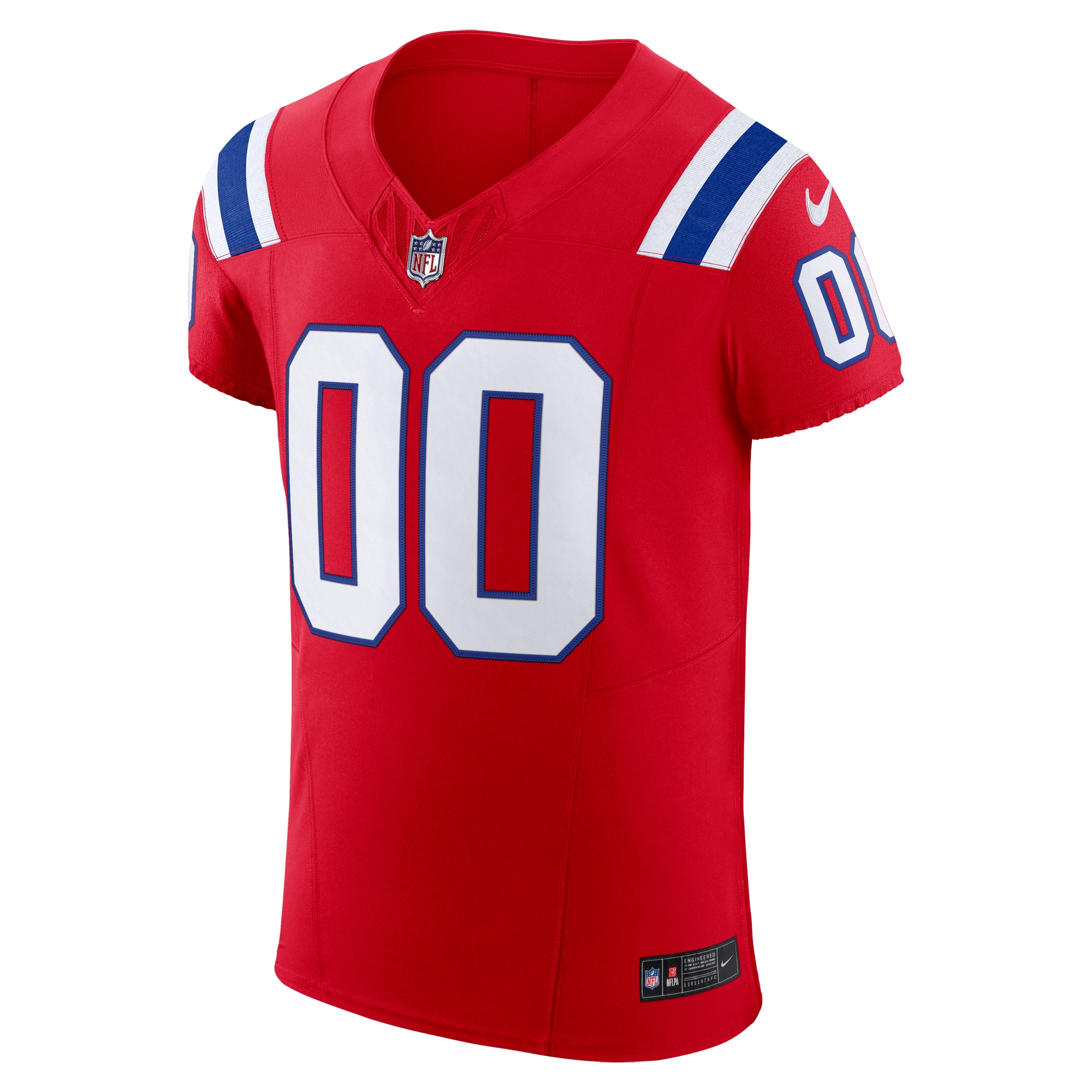 Alternative view of Patriots Red Custom Jersey - Nike - Personalized NFL Style