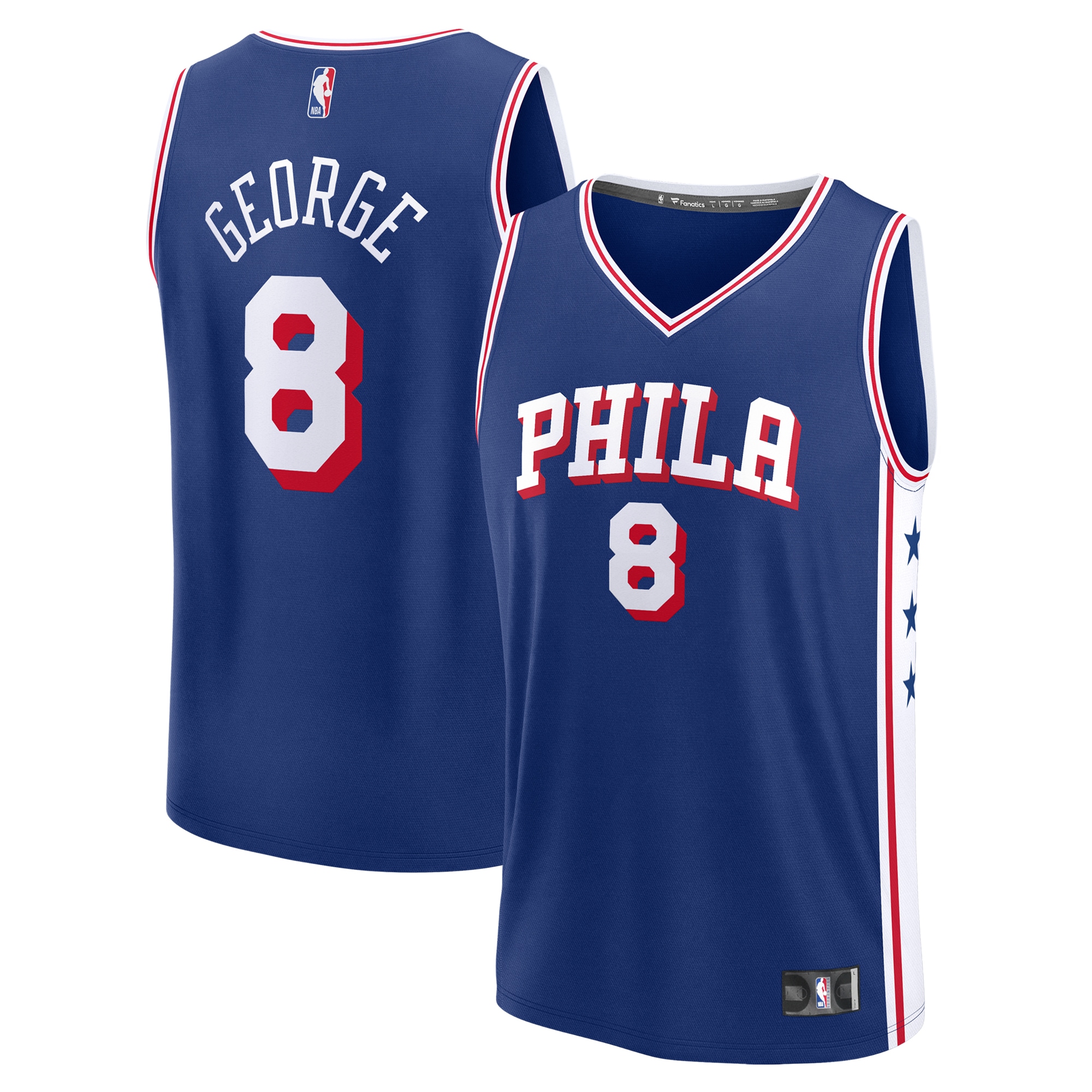 Paul George Philadelphia 76ers Fanatics Youth Fast Break Player Jersey - Icon Edition - Royal