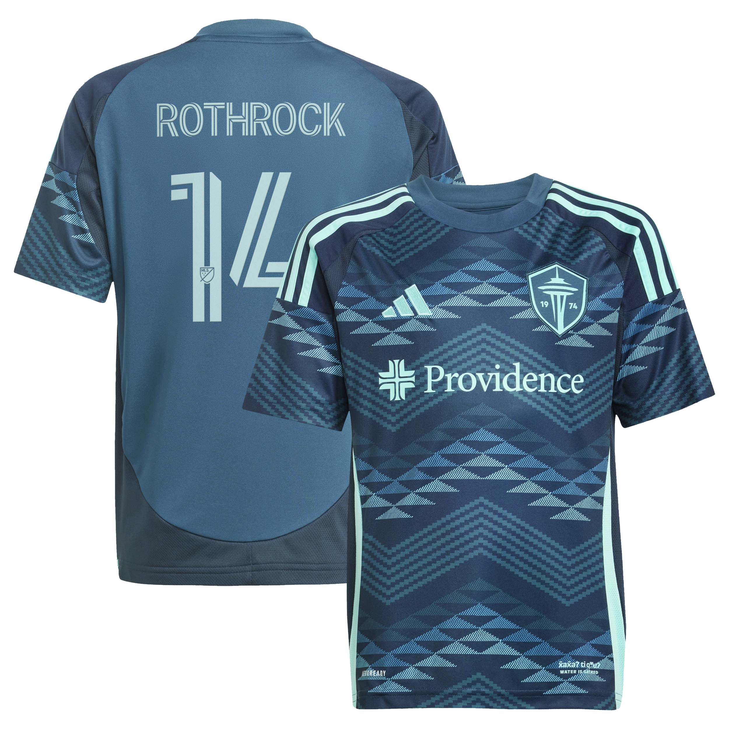 Paul Rothrock Seattle Sounders FC Youth 2025 The Salish Sea Kit Jersey - Blue