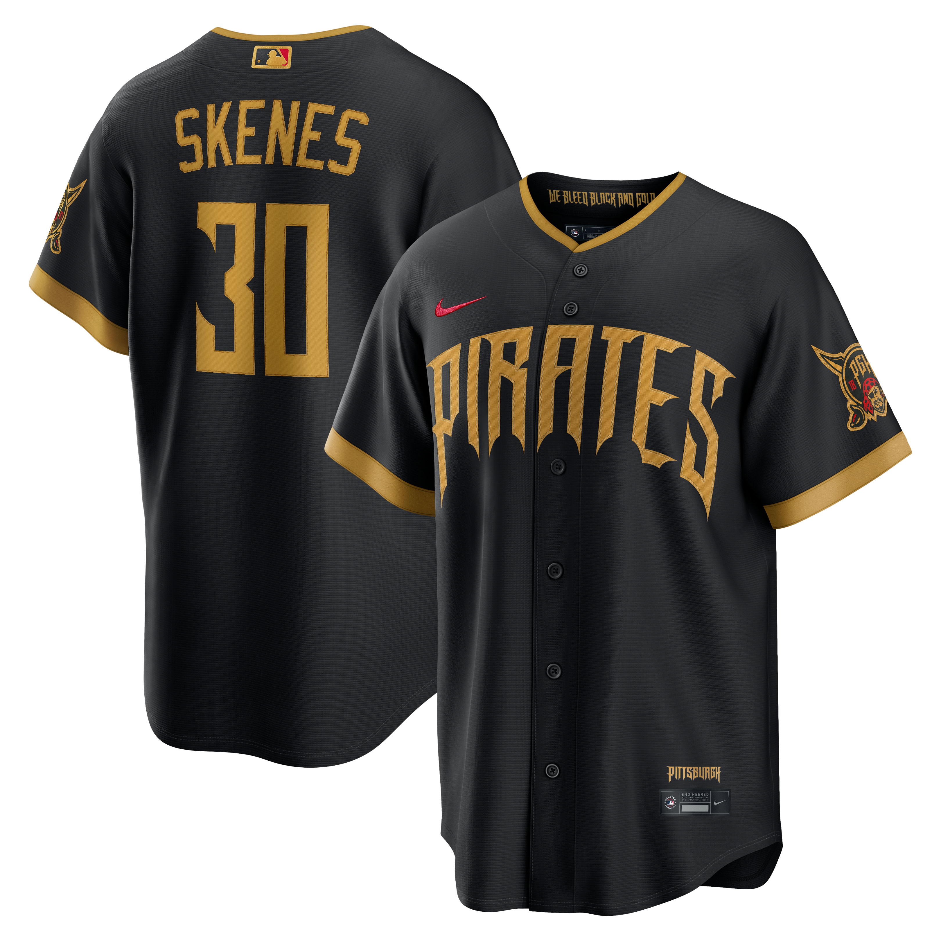Paul Skenes Pittsburgh Pirates 2026 City Connect Stadium Jersey - Black