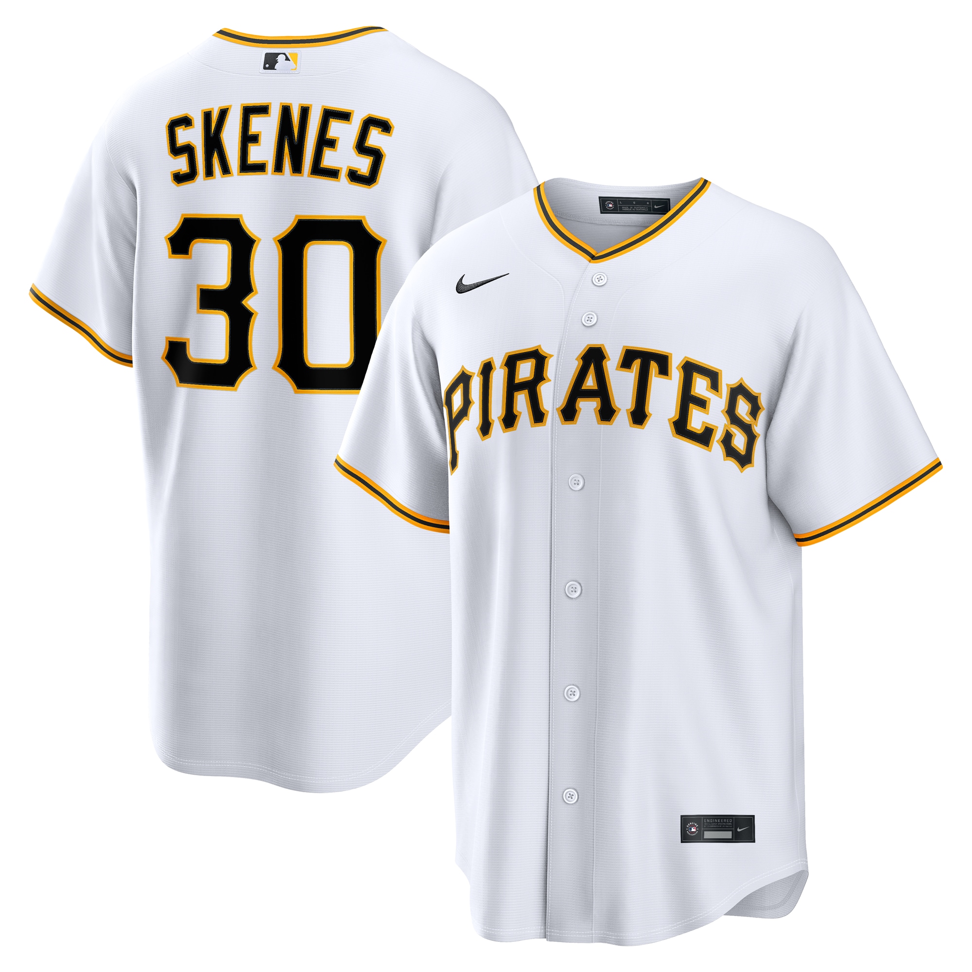 Paul Skenes Pittsburgh Pirates Home Jersey - White