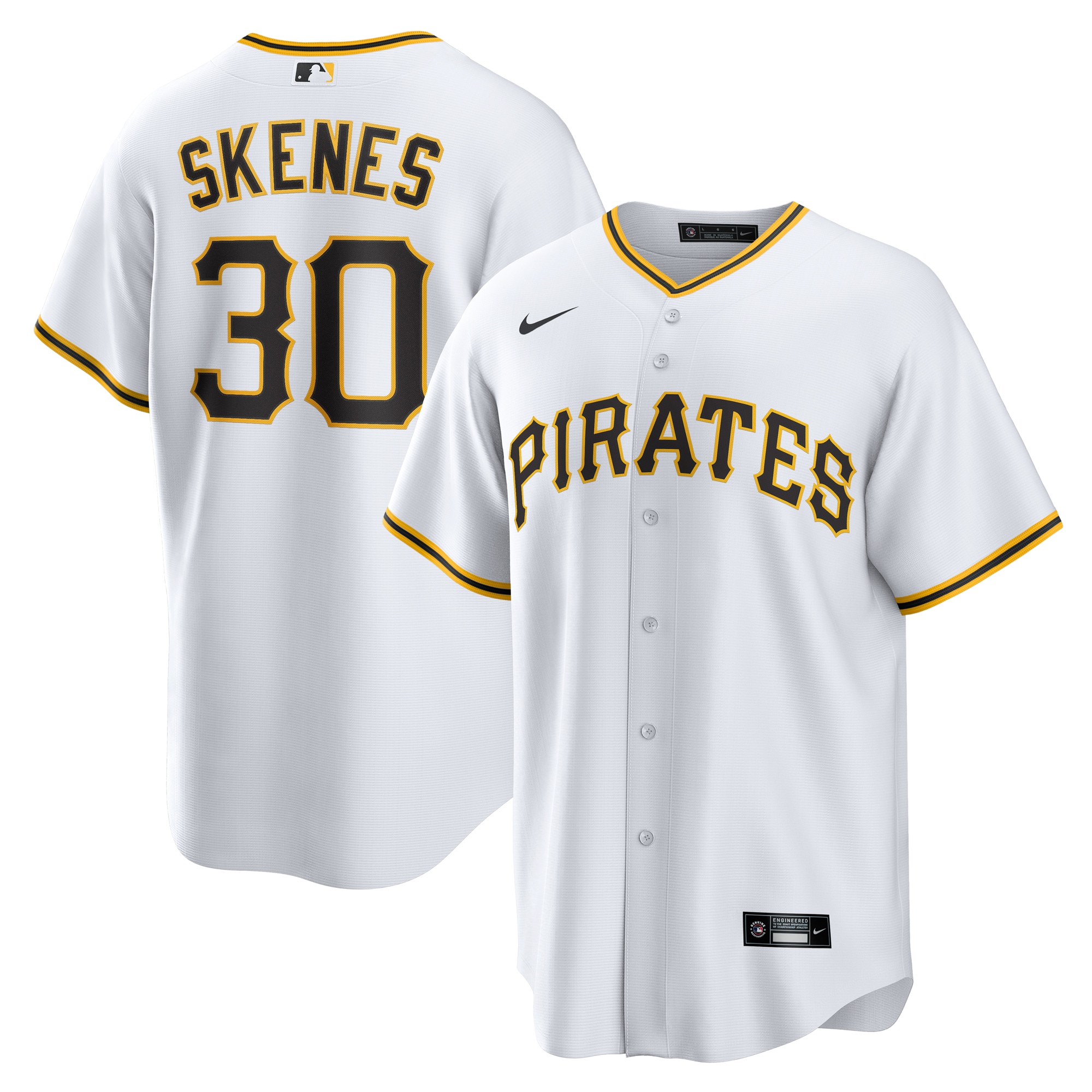 Paul Skenes Pittsburgh Pirates Home Player Jersey - White