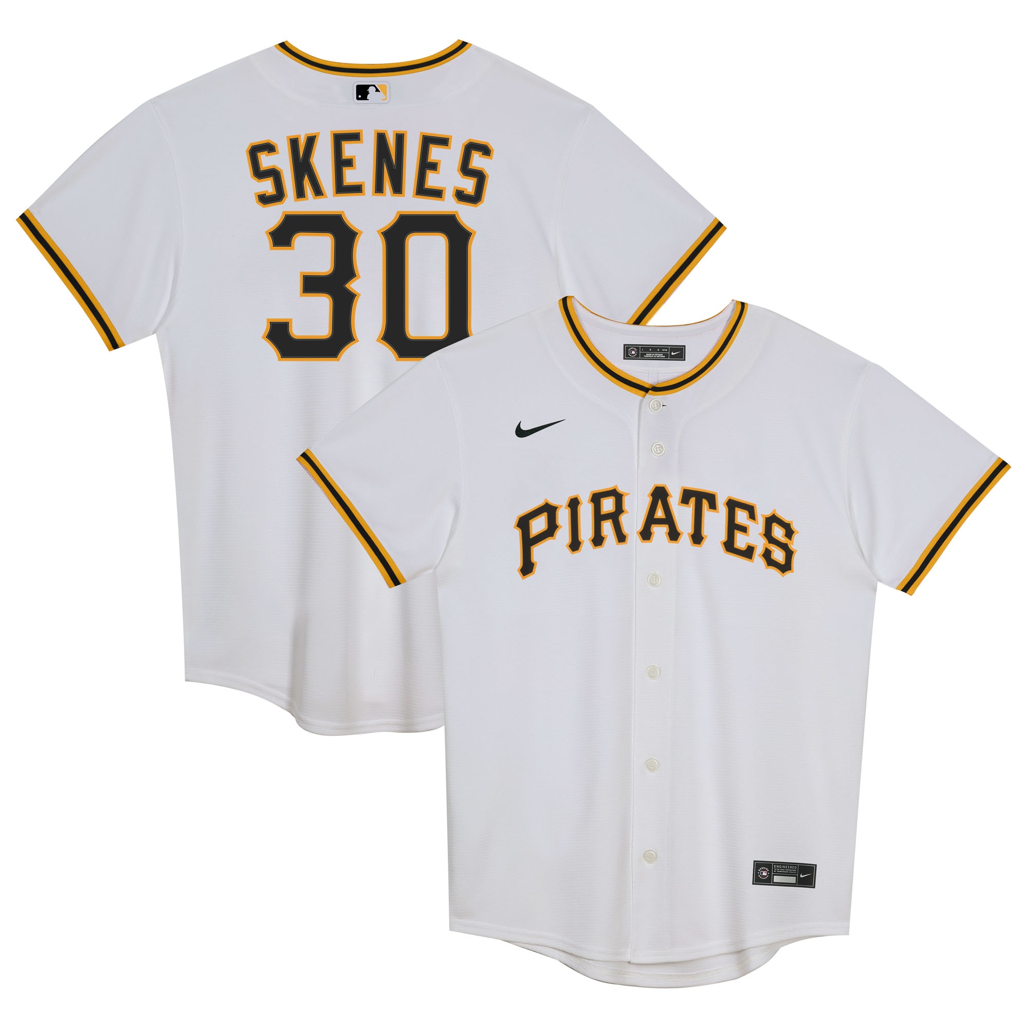 Paul Skenes Pittsburgh Pirates Preschool Home Player Jersey - White