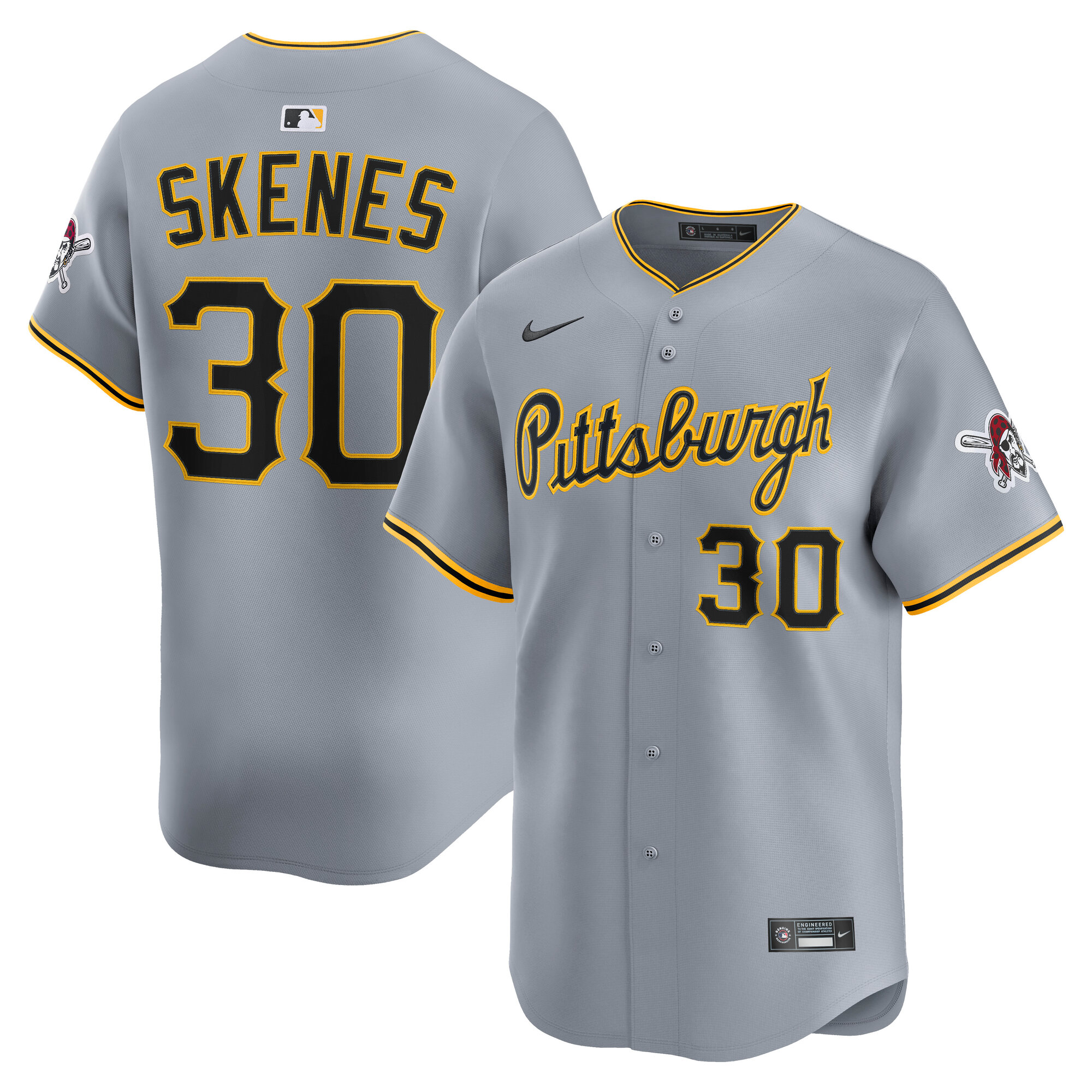 Paul Skenes Pittsburgh Pirates Road Limited Player Jersey
