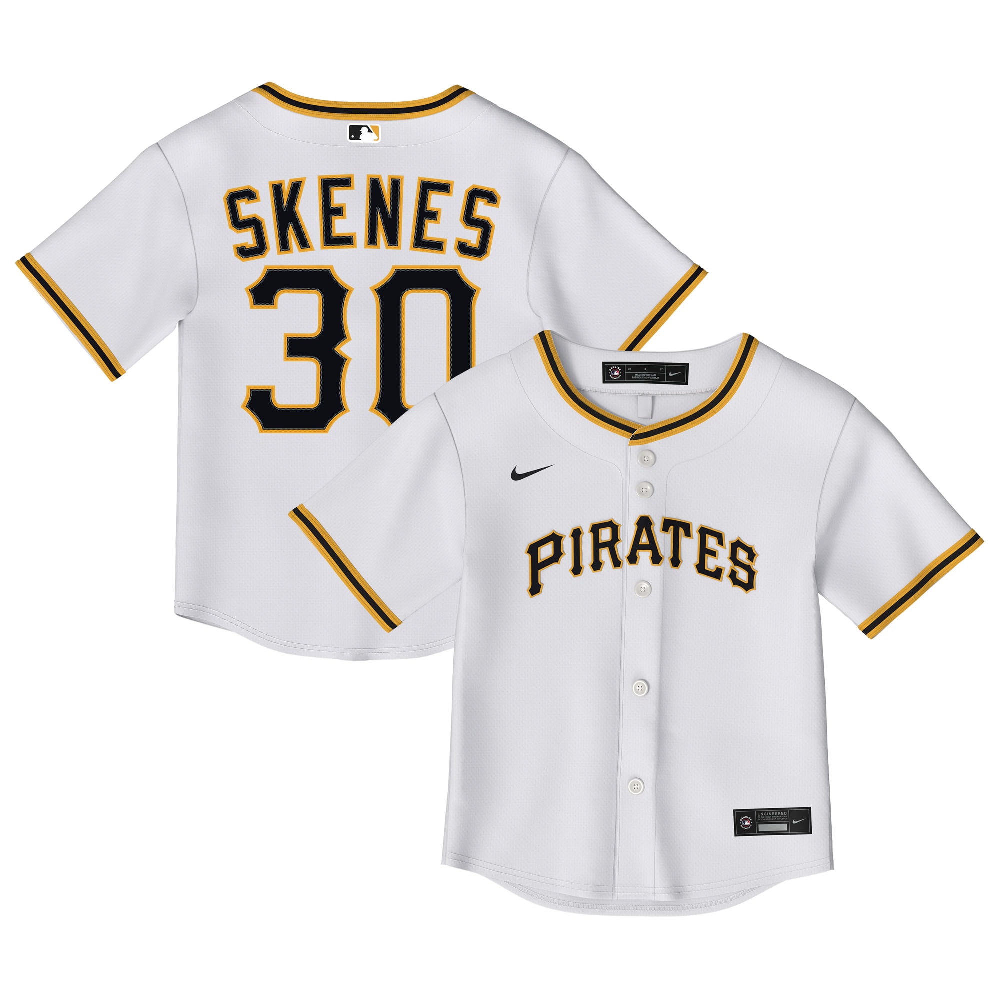 Paul Skenes Pittsburgh Pirates Toddler Home 2.0 Player Jersey - White