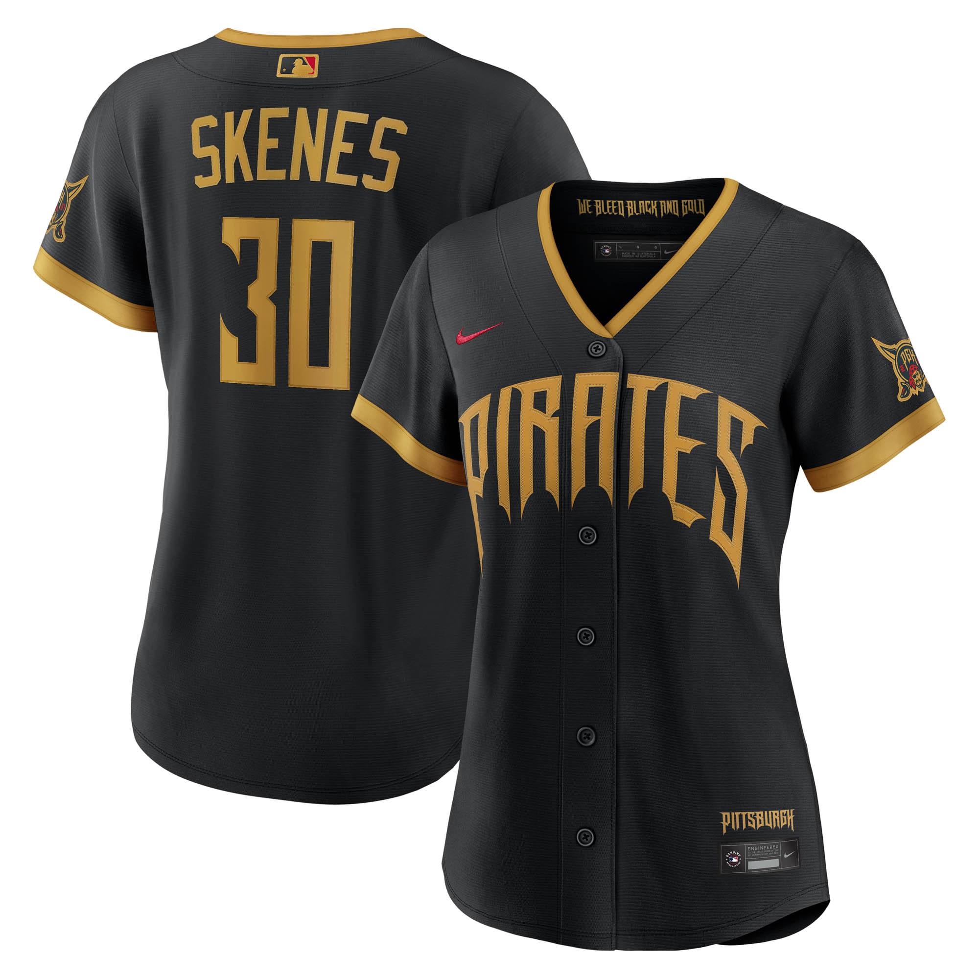 Paul Skenes Pittsburgh Pirates Women's 2026 City Connect Stadium Jersey - Black