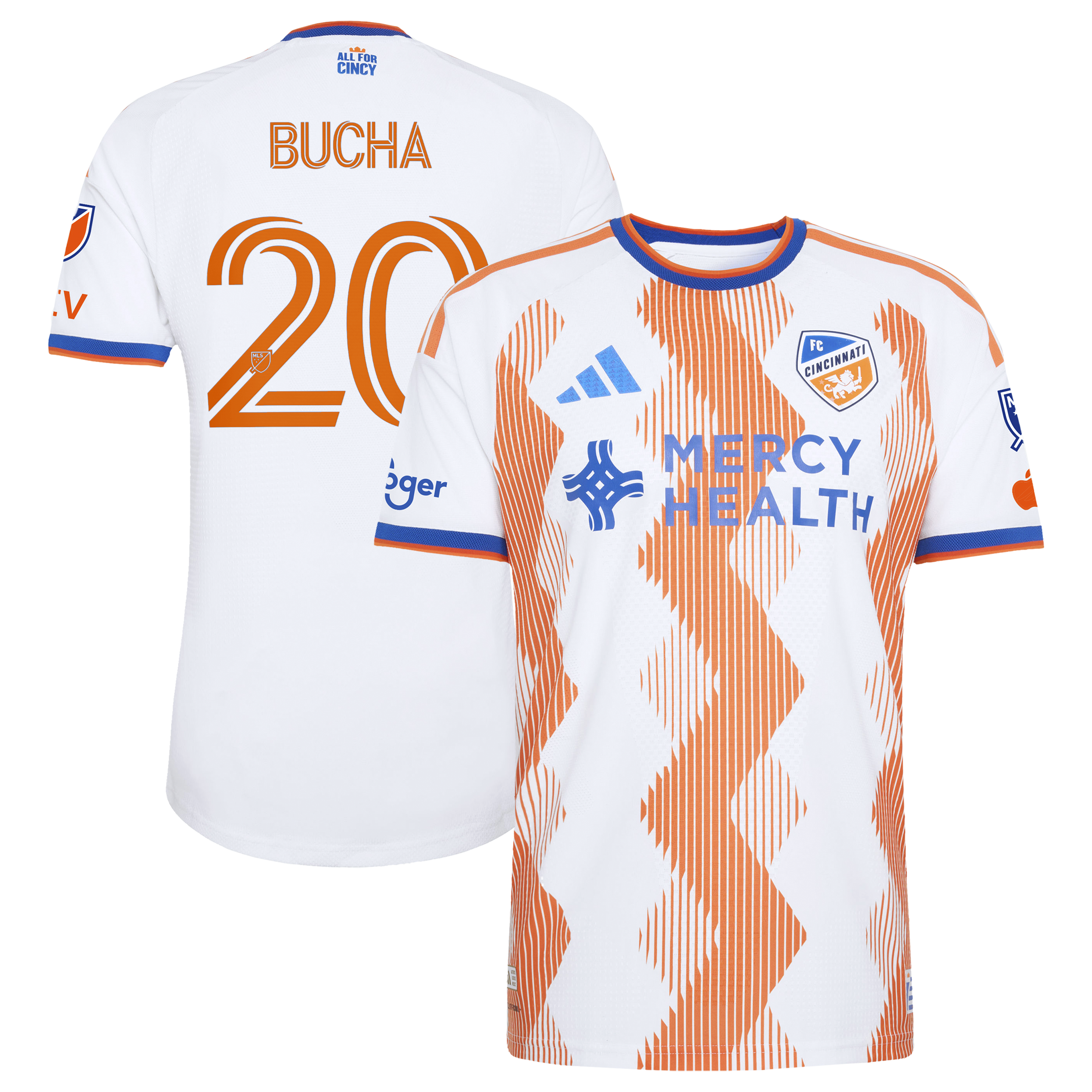 Pavel Bucha FC Cincinnati 2026 The Seven Hills Kit On-Field Patch Jersey - White