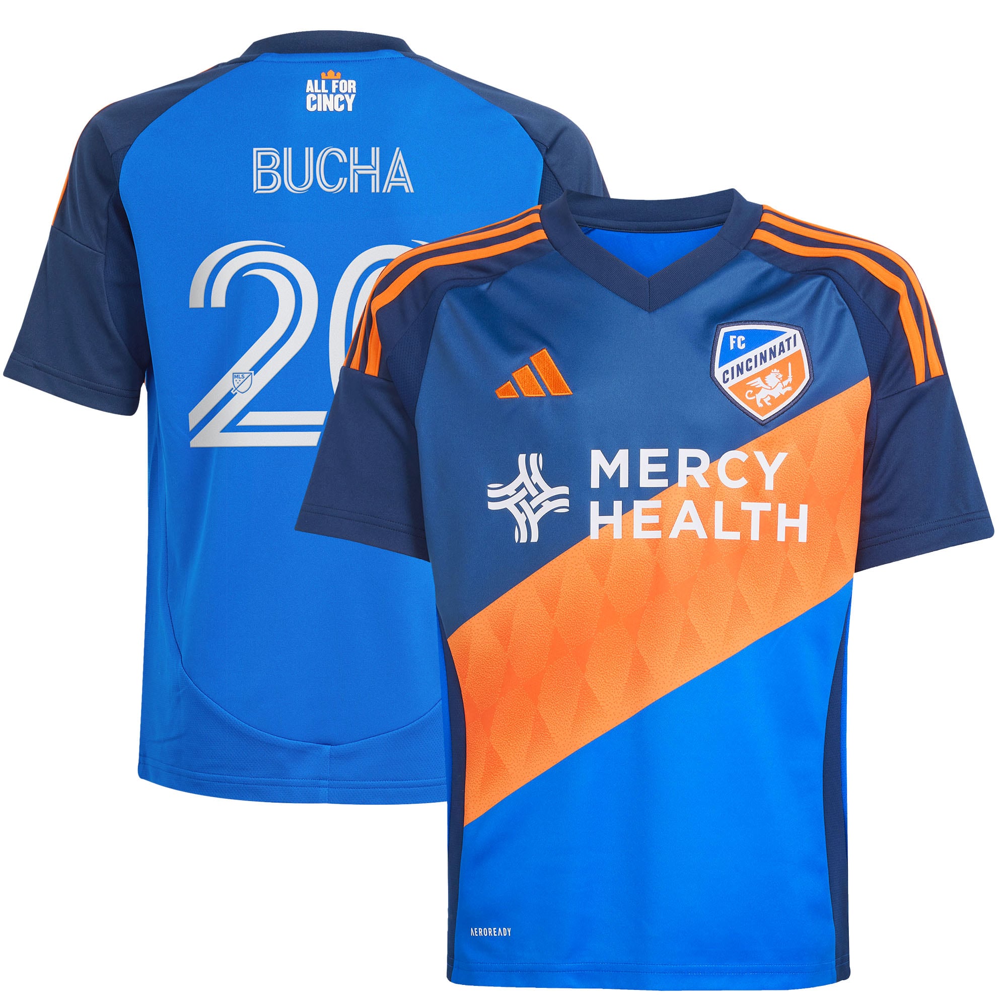 Pavel Bucha FC Cincinnati Youth 2025 Orange and Blue Legacy Kit Jersey - Blue