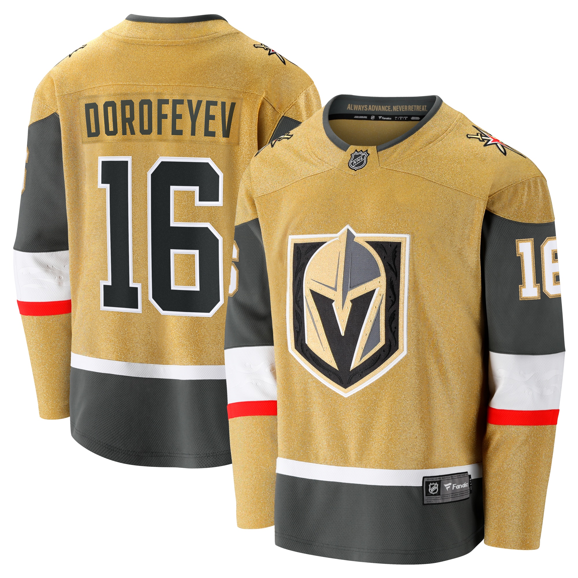 Pavel Dorofeyev Vegas Golden Knights Fanatics Premier Breakaway Player Jersey - Gold
