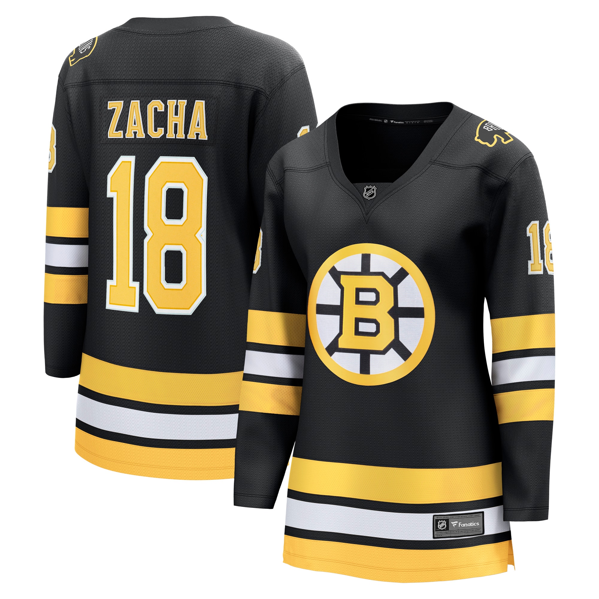 Pavel Zacha Boston Bruins Fanatics Women's Home Breakaway Player Jersey - Black